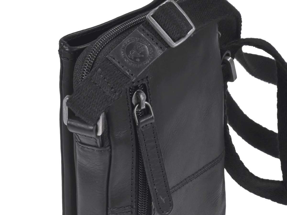 Handyfach Black, Greenburry mit 10x18cm, Damen Pure Schultertasche für Umhängetasche Herren, Handy