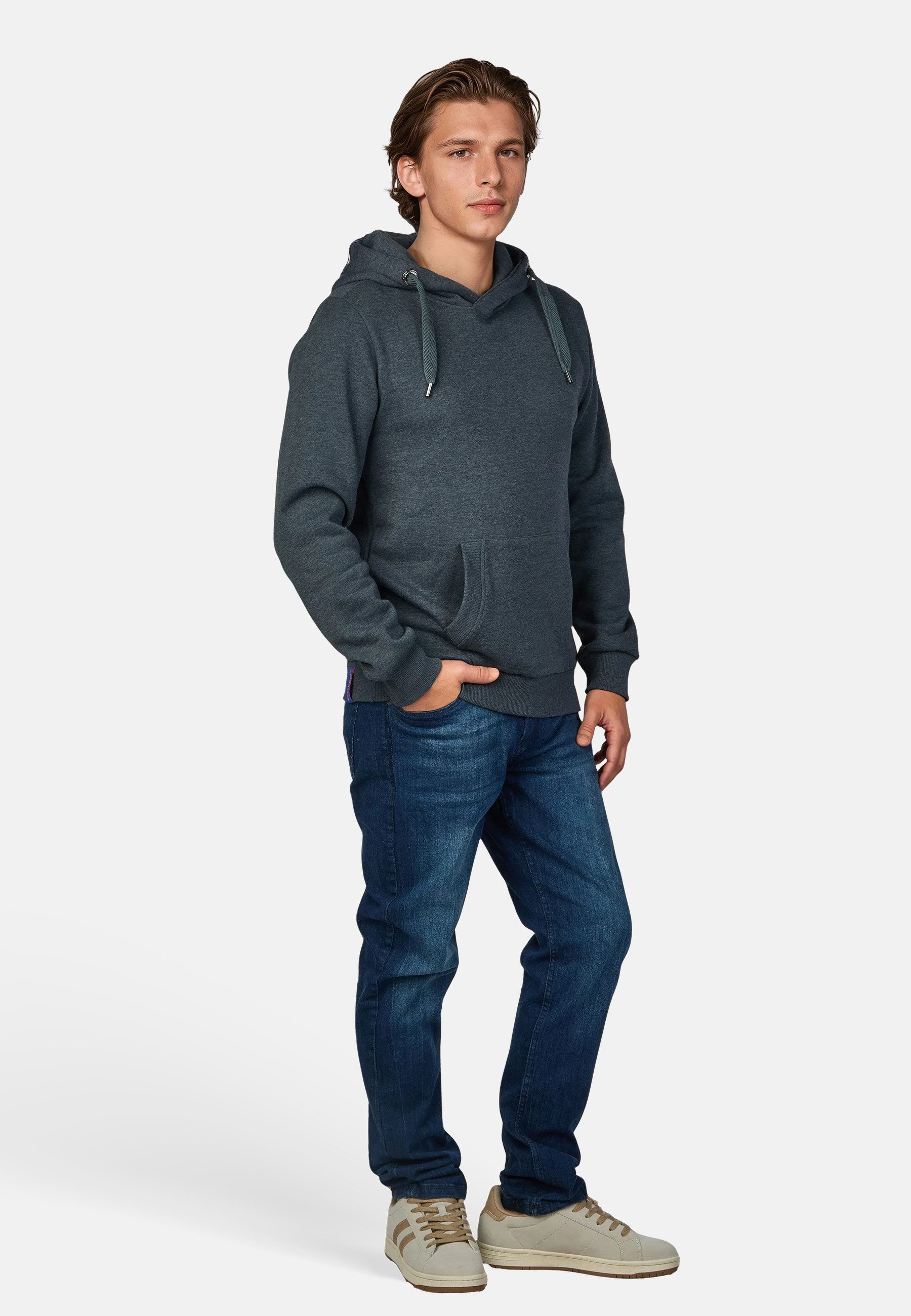salzhaut Hoodie HEFF Herren Regular Fit salzhaut Kapuzenpullover – bequemer Fit und nordisch klares Design – Bild 4 von 5