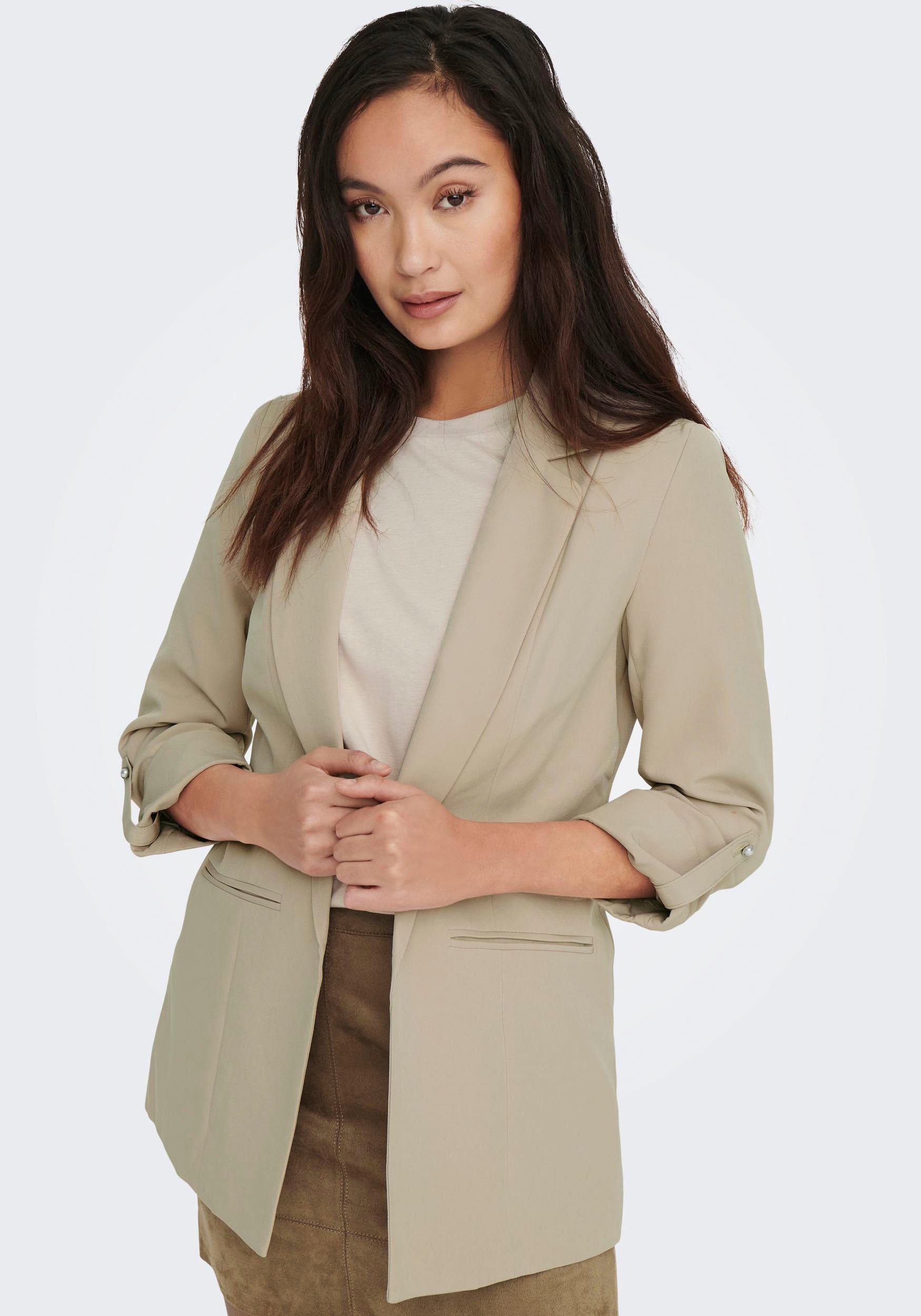 NOOS TLR Tan Oxford ONLKAYLE-ORLEEN ONLY 3/4 Kurzblazer BLAZER