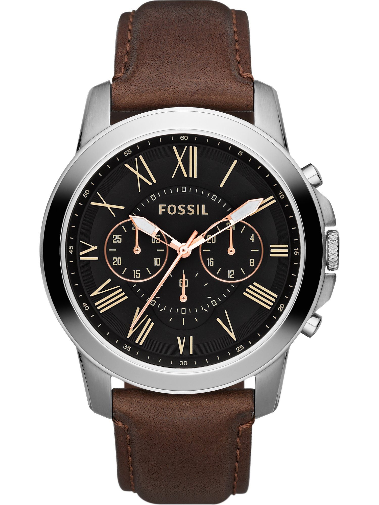 Fossil Chronograph Fossil Herren-Uhren Analog Quarz