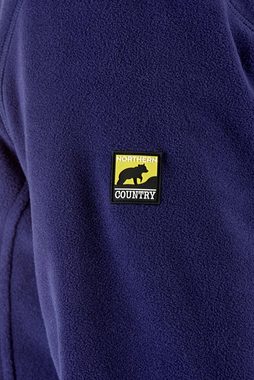 Northern Country Troyer (Stehkragen schütz vor Wind und Wetter, pflegeleichte Qualität) aus weichem Fleece mit Kinnschutz, angenehm wärmend, Anti-Pilling