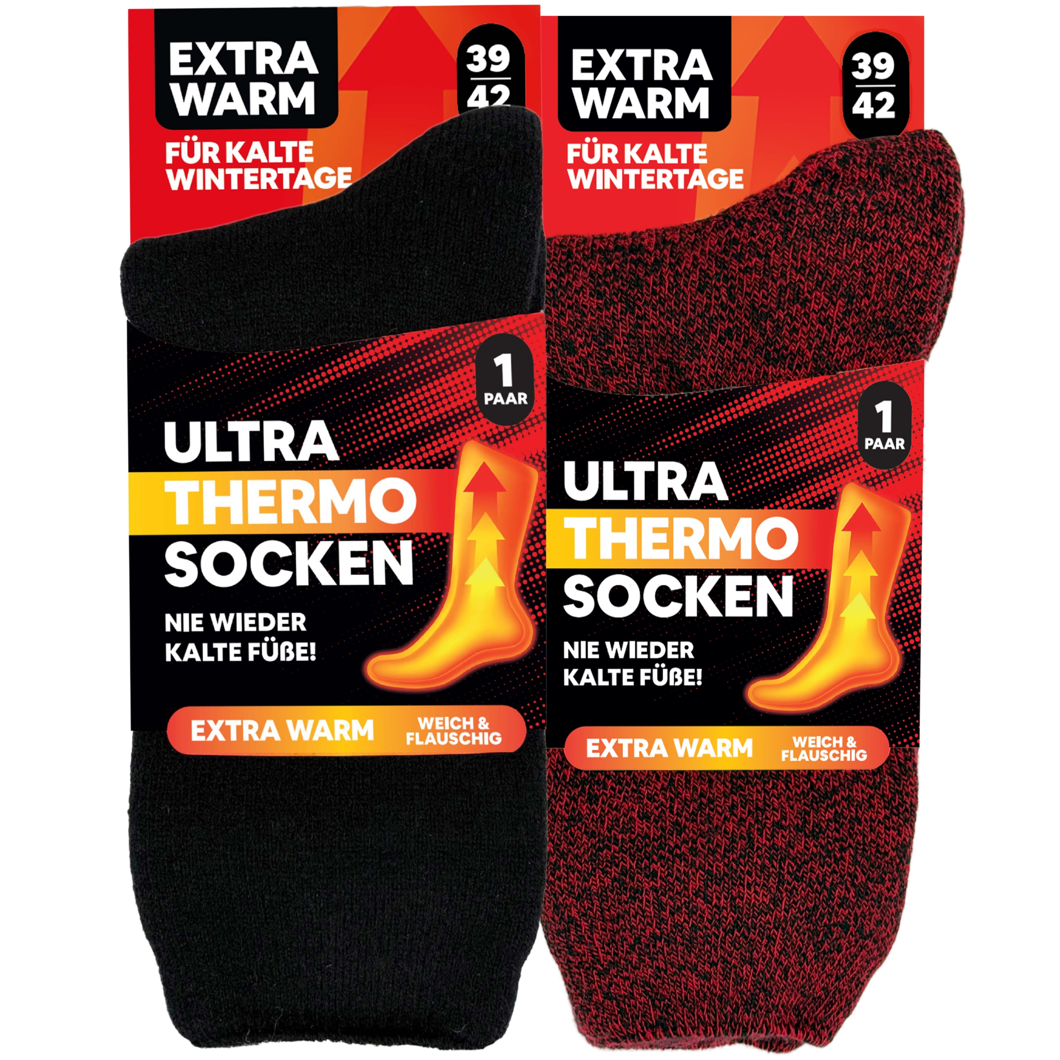 MEDOLY Thermosocken ULTRA THERMO Wintersocken (6 Paar) mit extra warmen Innenfleece