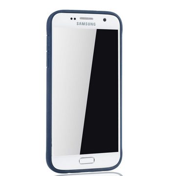 König Design Handyhülle Samsung Galaxy S7, Samsung Galaxy S7 Handyhülle Backcover Blau