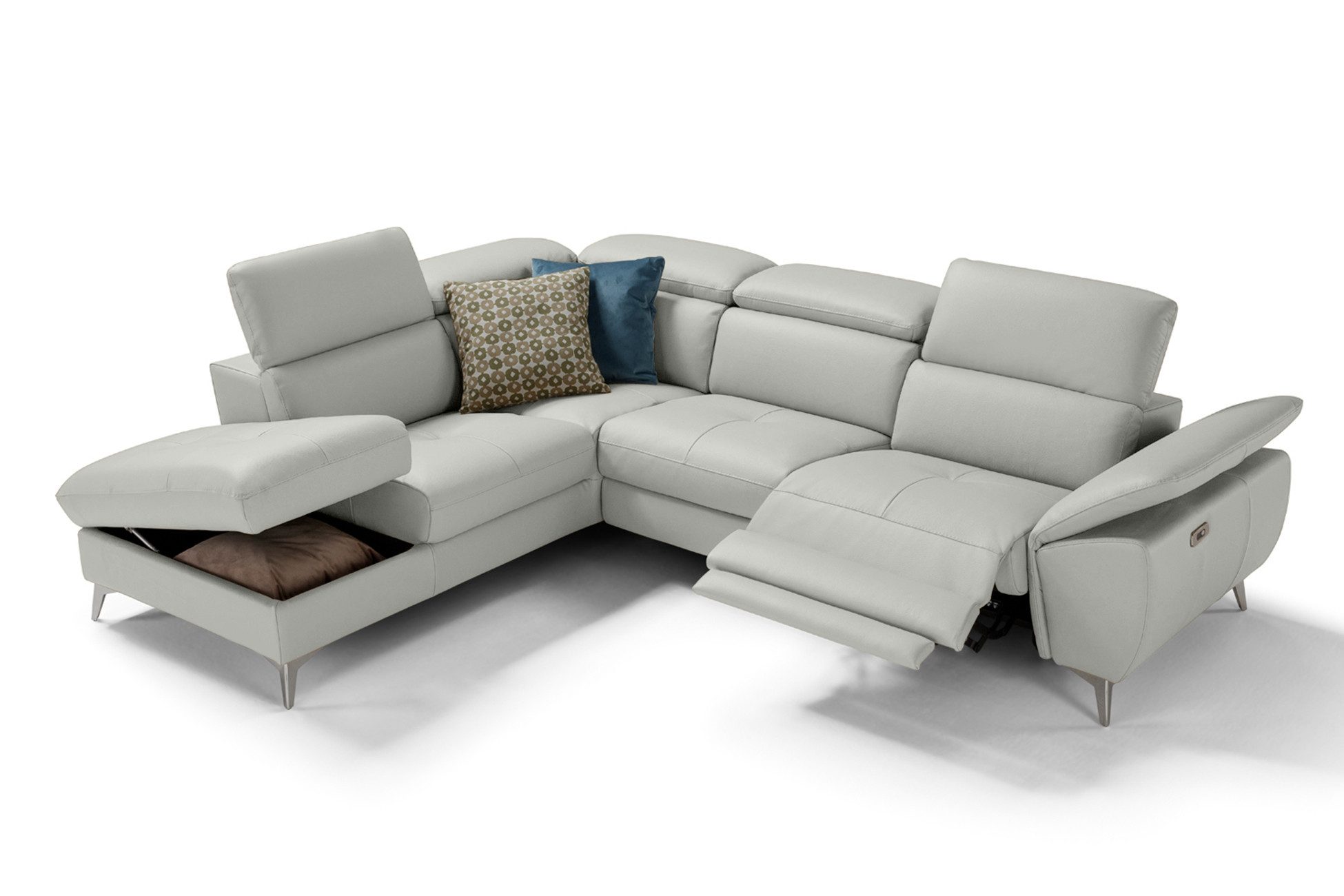 moebeloutlet.de Ecksofa Zürich Ledersofa, mit Relaxfunktion, Eckcouch