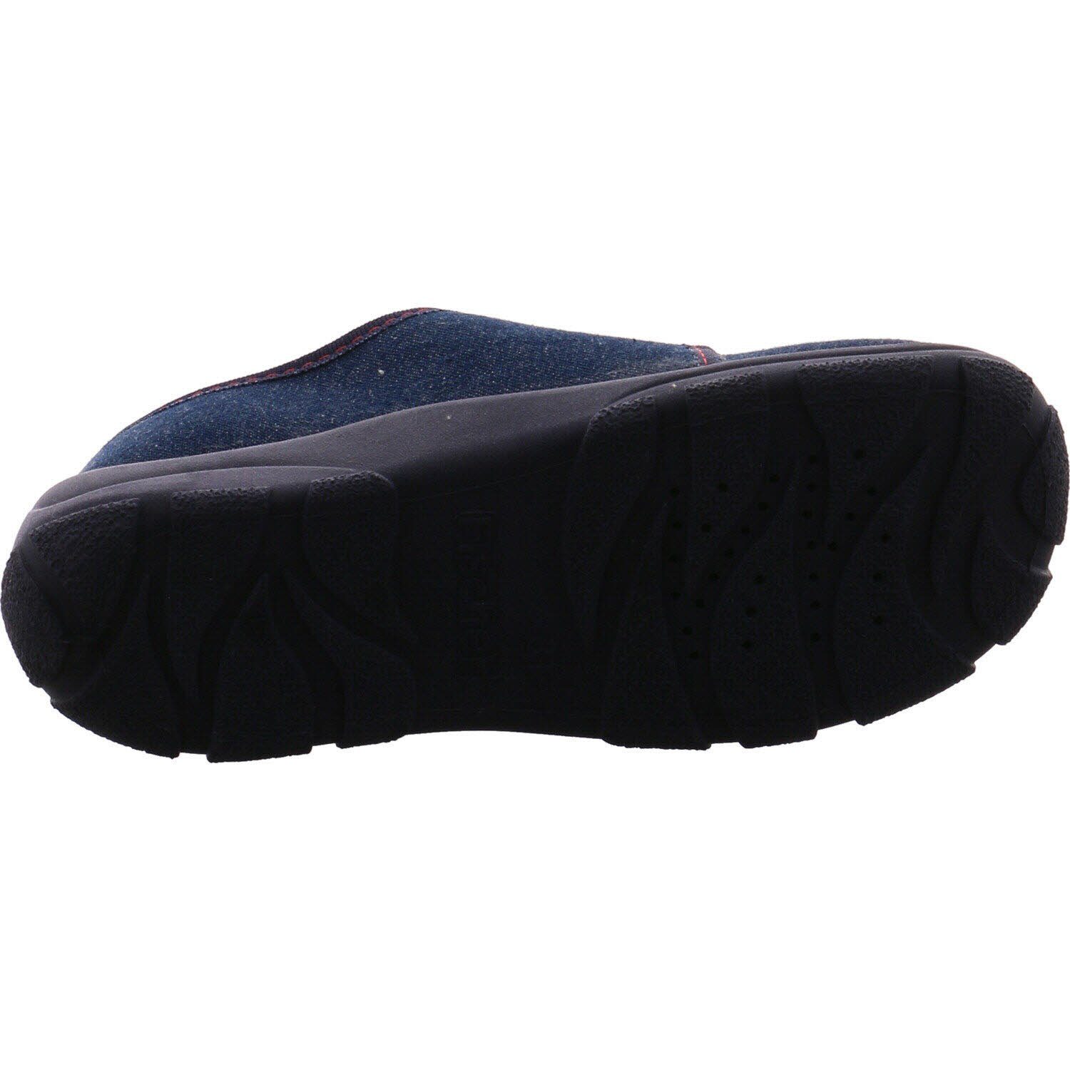 Fischer Markenschuh Jungen Alex Hausschuhe - Graugrün Mit Klettverschluss Monster Stickerei