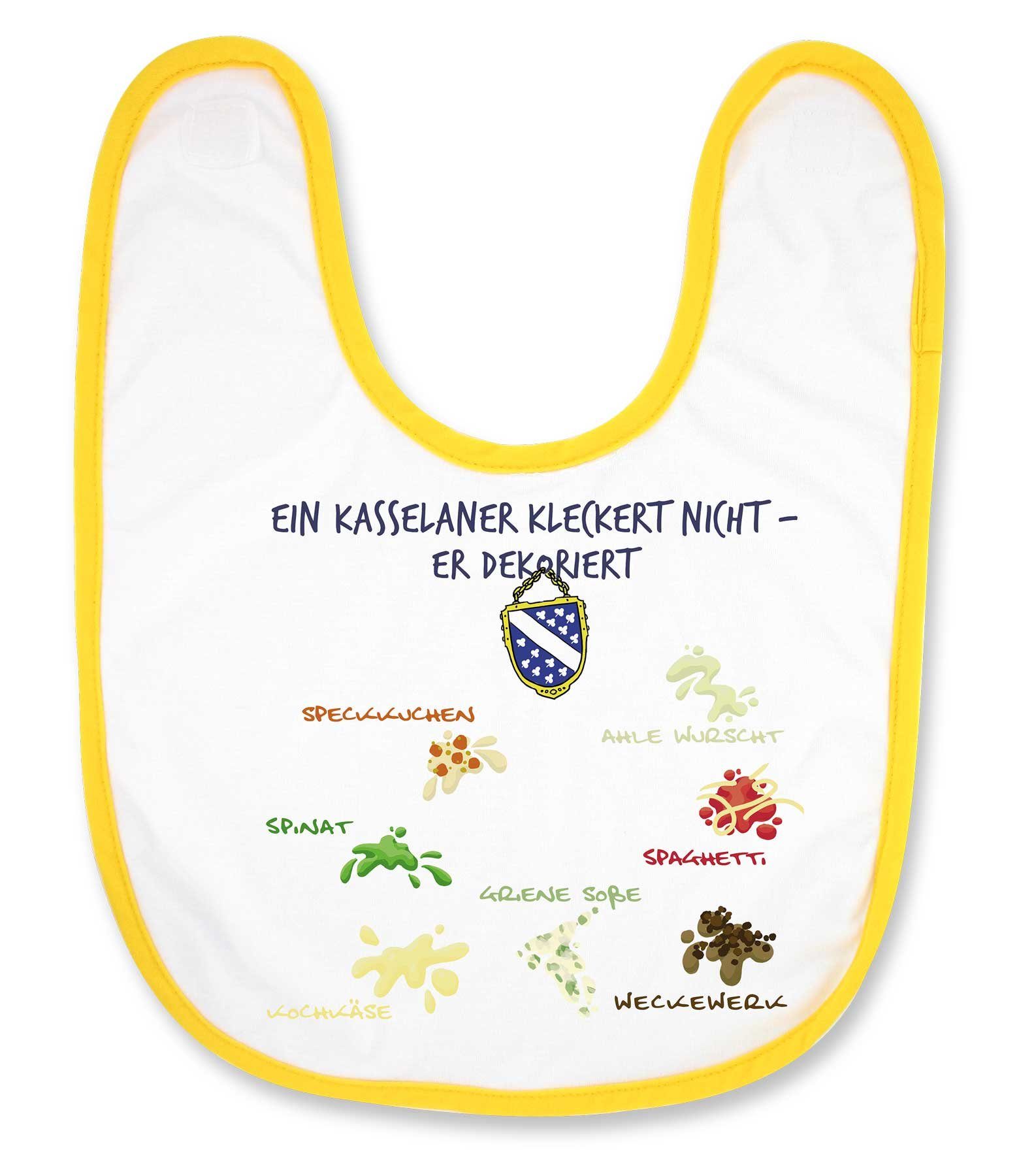 Kinder Babyernährung die Stadtmeister Lätzchen Ein Kasselaner kleckert nicht-er dekoriert
