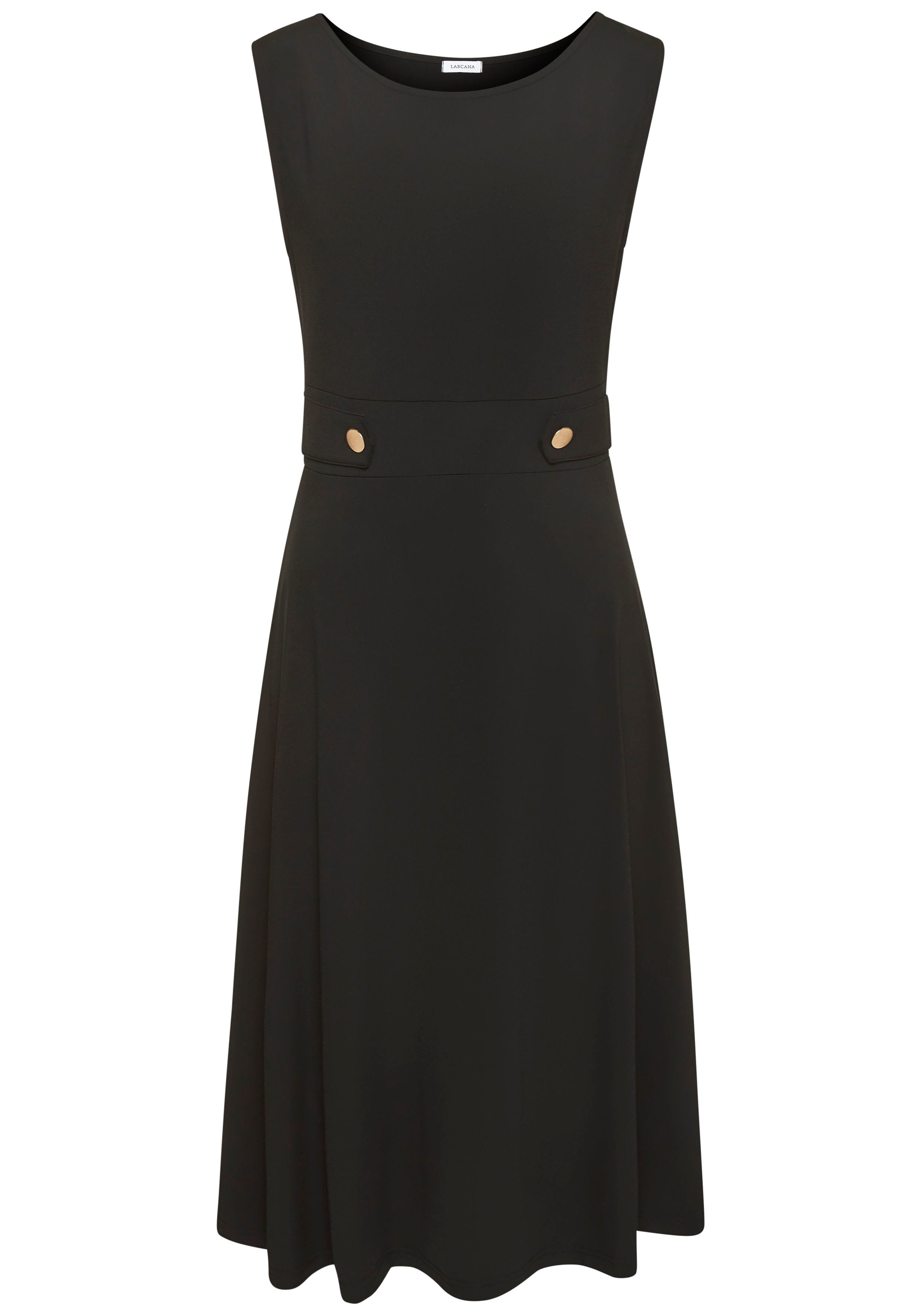LASCANA Midikleid mit dekorativen Riegeln und günstig online kaufen