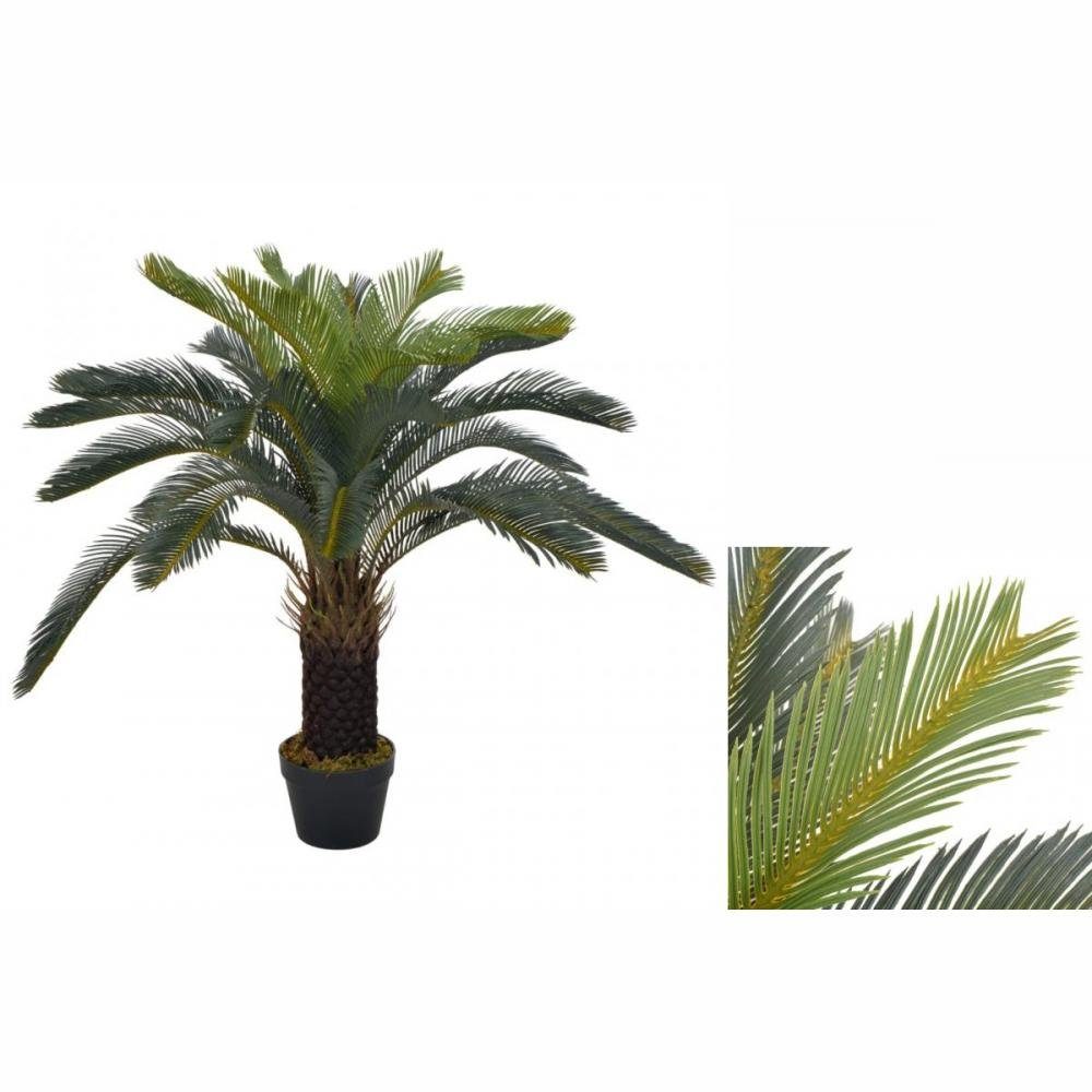 Künstliche Zimmerpflanze Künstliche Pflanze Cycas-Palme mit Topf Grün 90 cm Pflanze realistisch, vidaXL, Höhe 0 cm