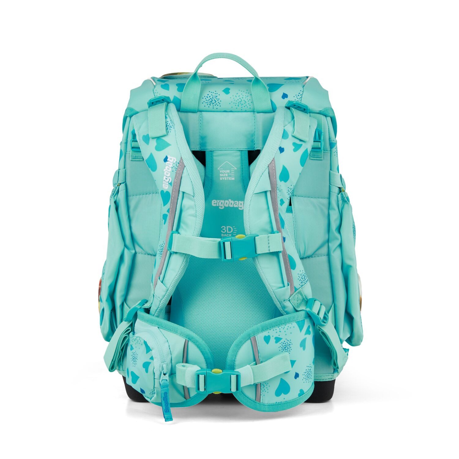 ergobag Schulranzen Schulranzen-Set CUBO ReitBärtraum 5-teilig (5-teilig), ergonomisch, höhenverstellbar, Your-Size-System, ab 1. Klasse – Bild 4 von 5