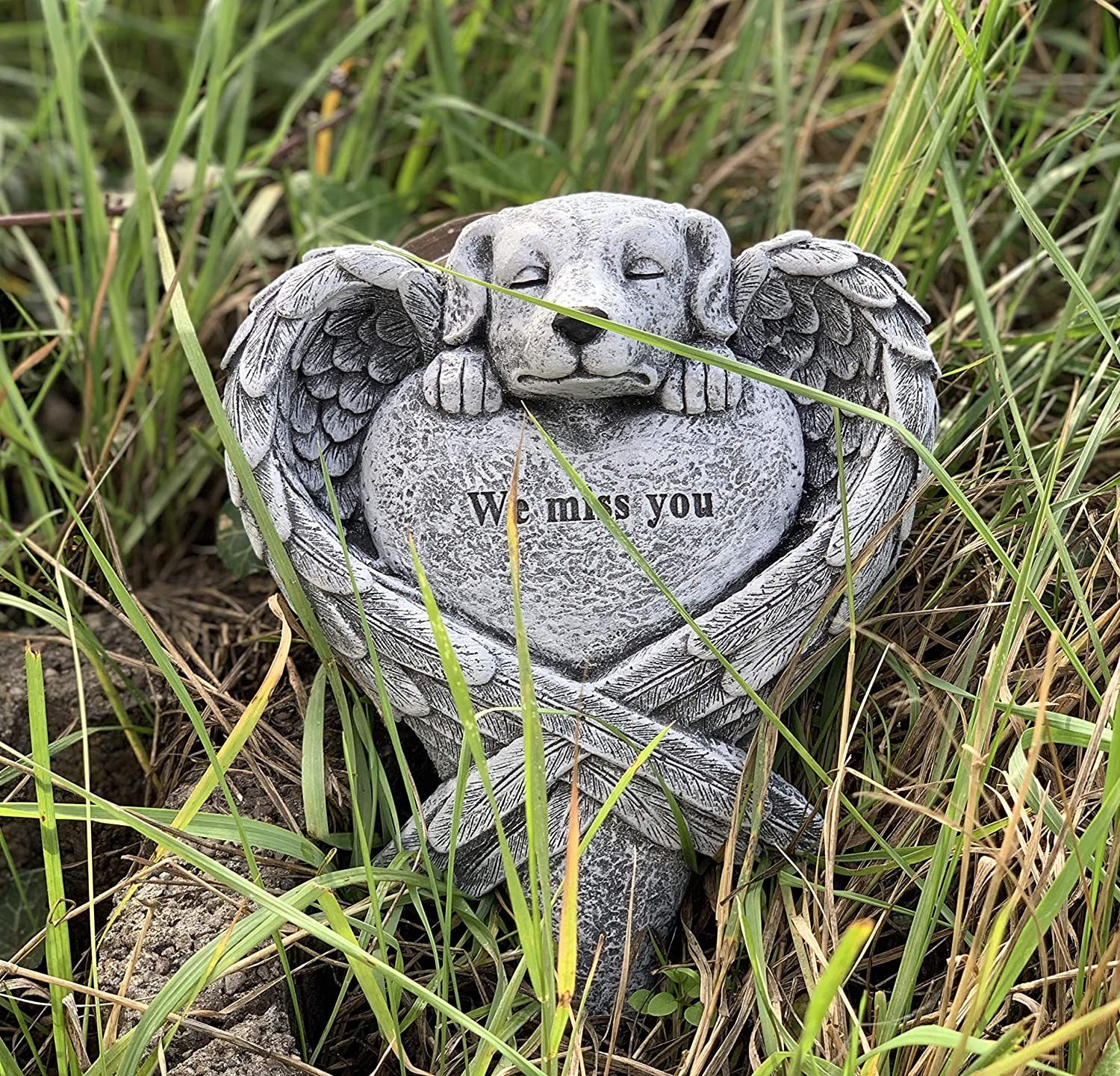 Stone and Style Gartenfigur Grabschmuck Hund günstig online kaufen