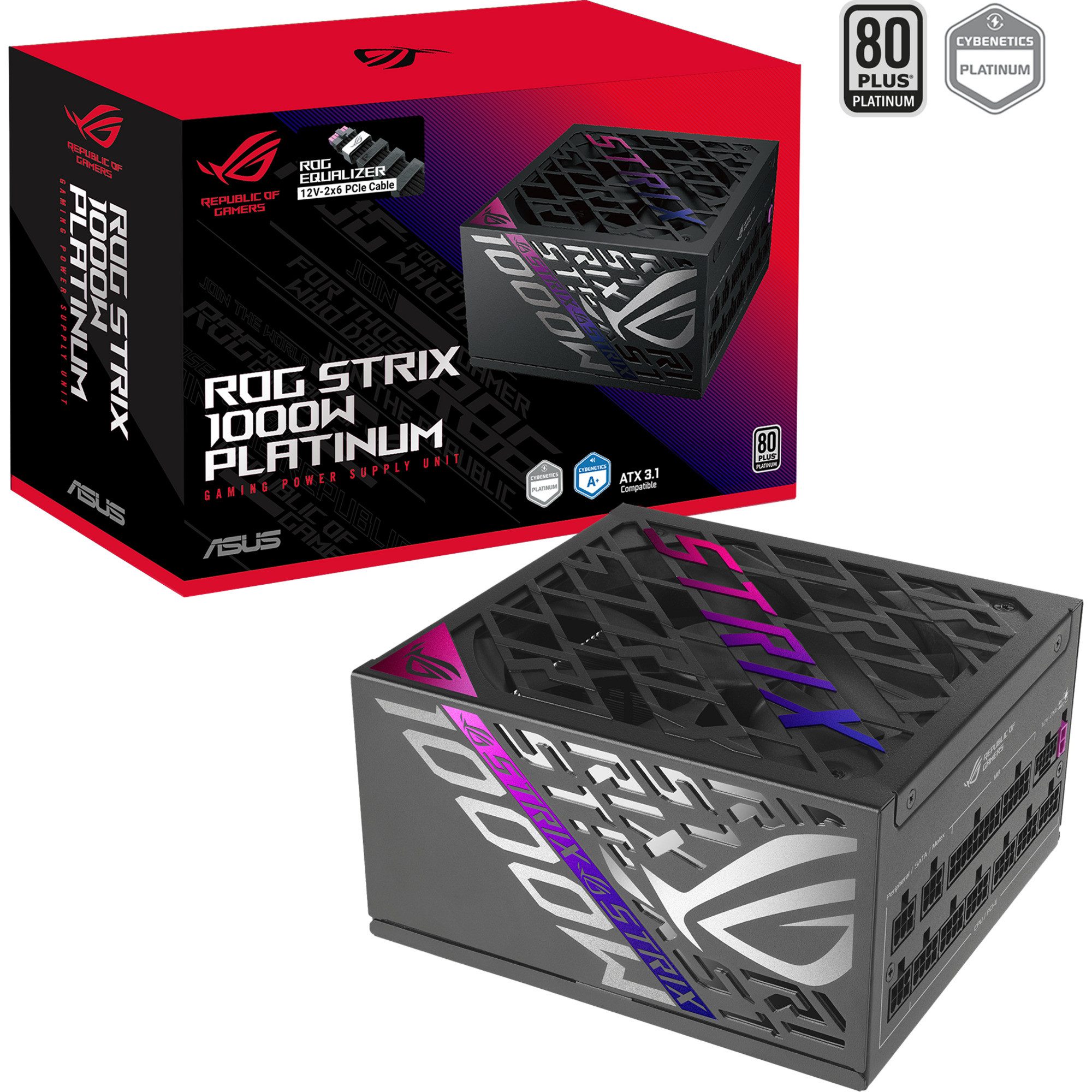 Asus ASUS ROG-STRIX-1000P-GAMING-E, PC-Netzteil PC-Netzteil (80 PLUS Platinum)