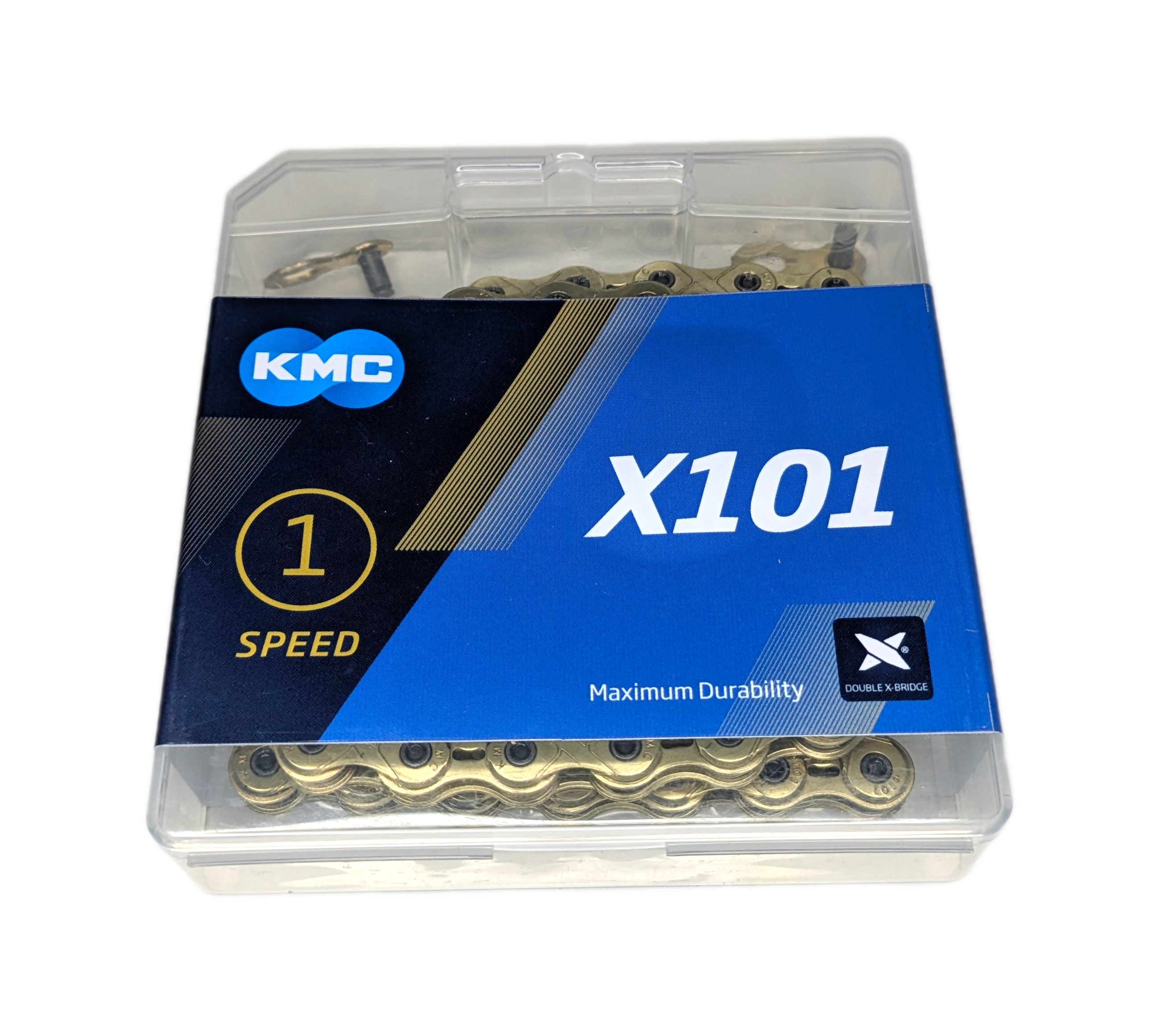 KMC Fahrradkette KMC X101 Kette 112 Links 1/2"x1/8" Farbe Gold 1 fach 1 fach