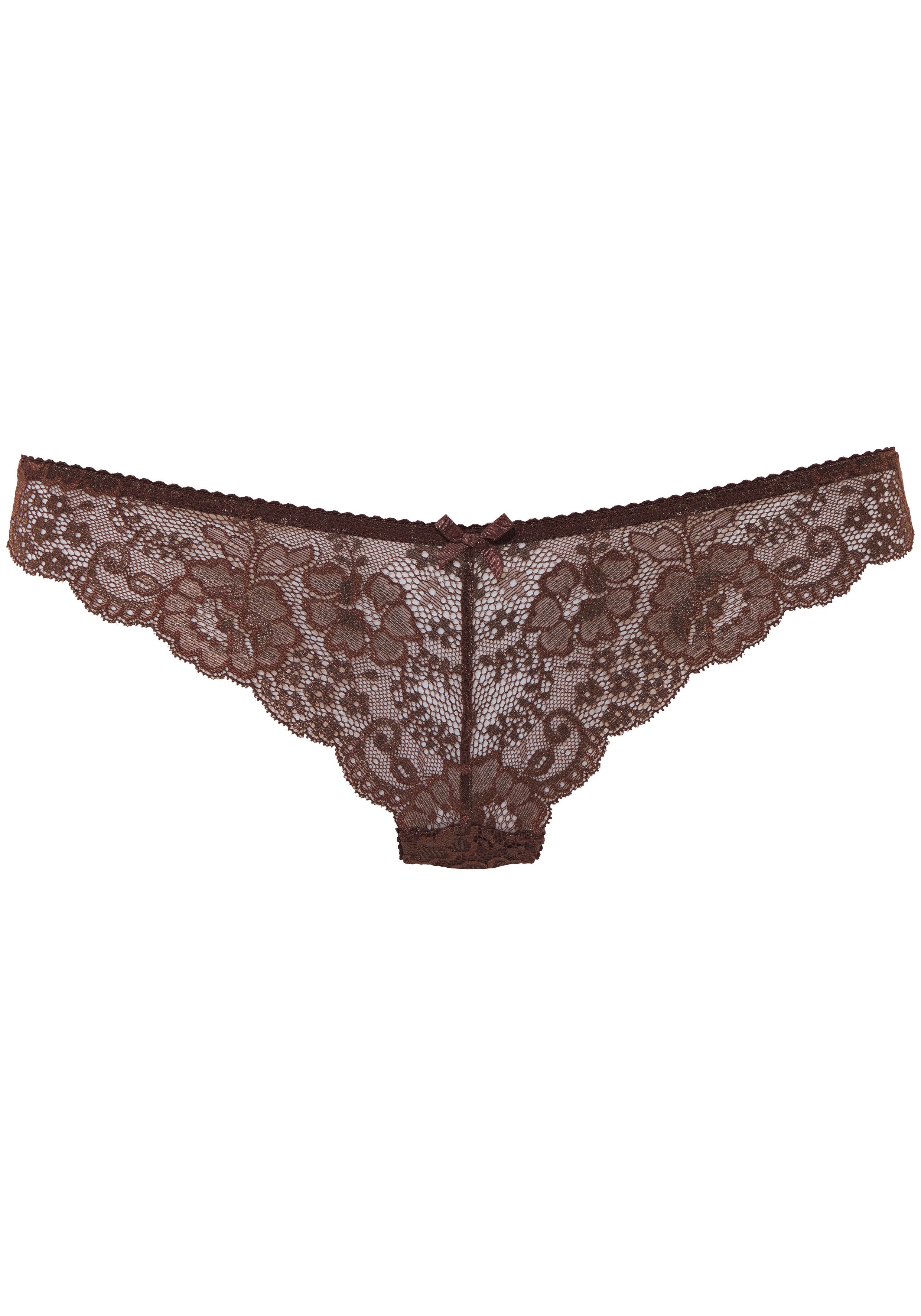 LASCANA String aus schöner Vollspitze und Schleife – Bild 2 von 5