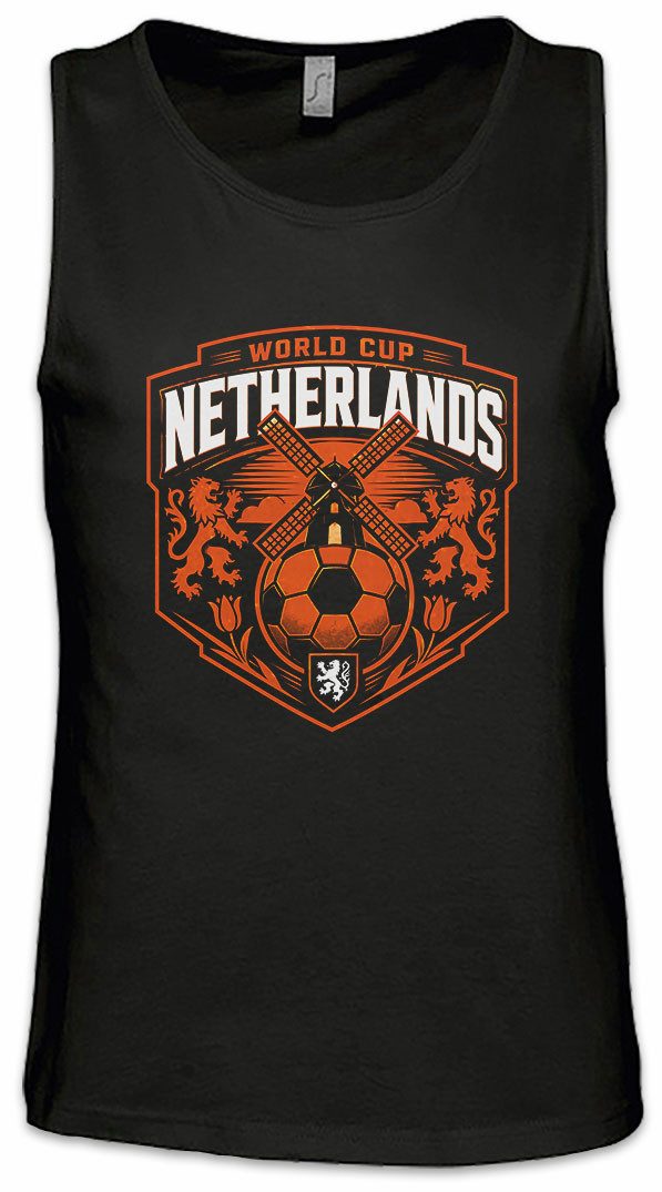 Urban Backwoods Tanktop Team Netherlands 2 Ärmelloses T-Shirt Niederlande Holland Orange Army Oranje Fußball WM Soccer