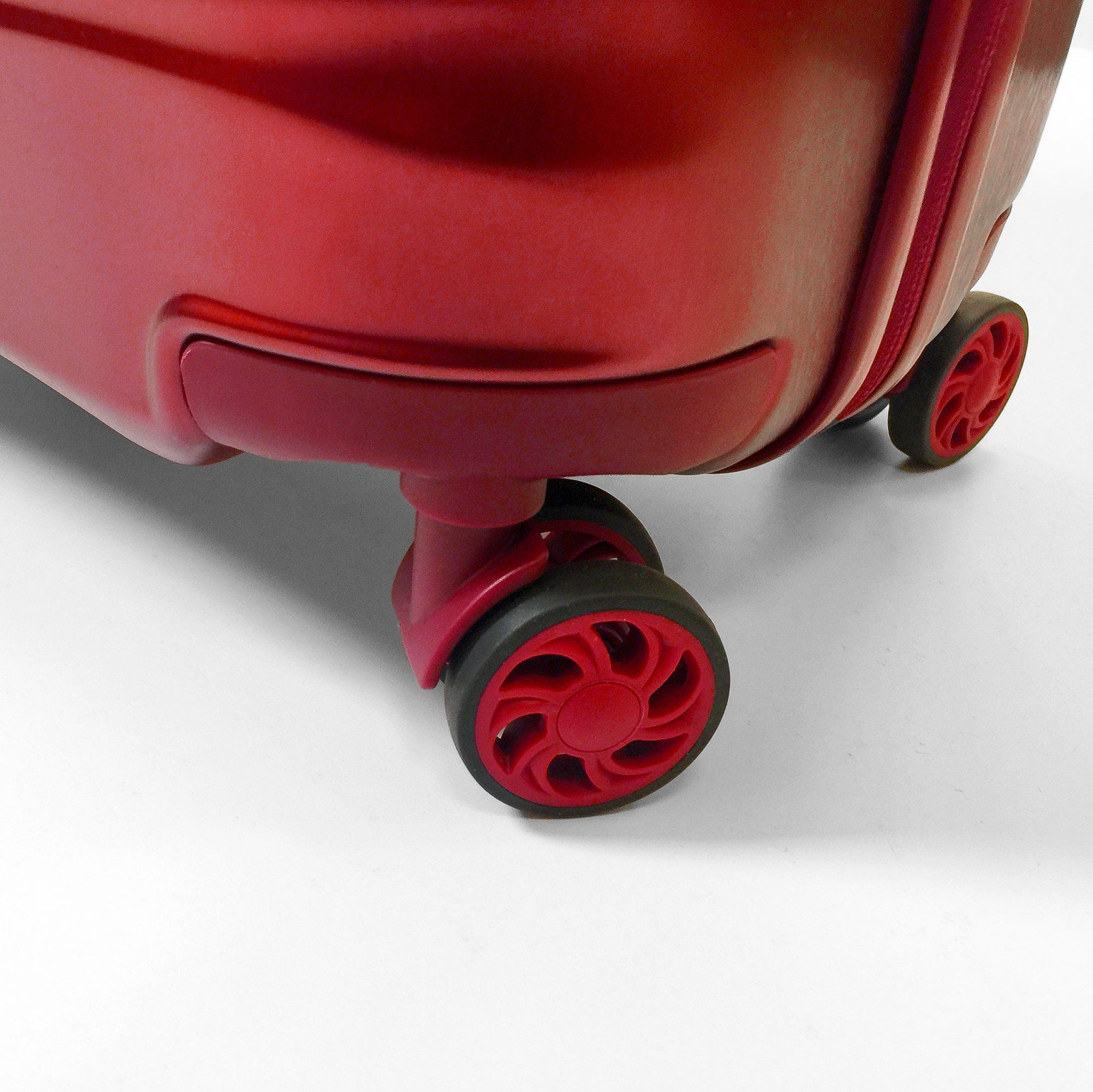RONCATO Hartschalen-Trolley Stellar, Scuro 4 Rosso mit Rollen, Volumenerweiterung 76 cm