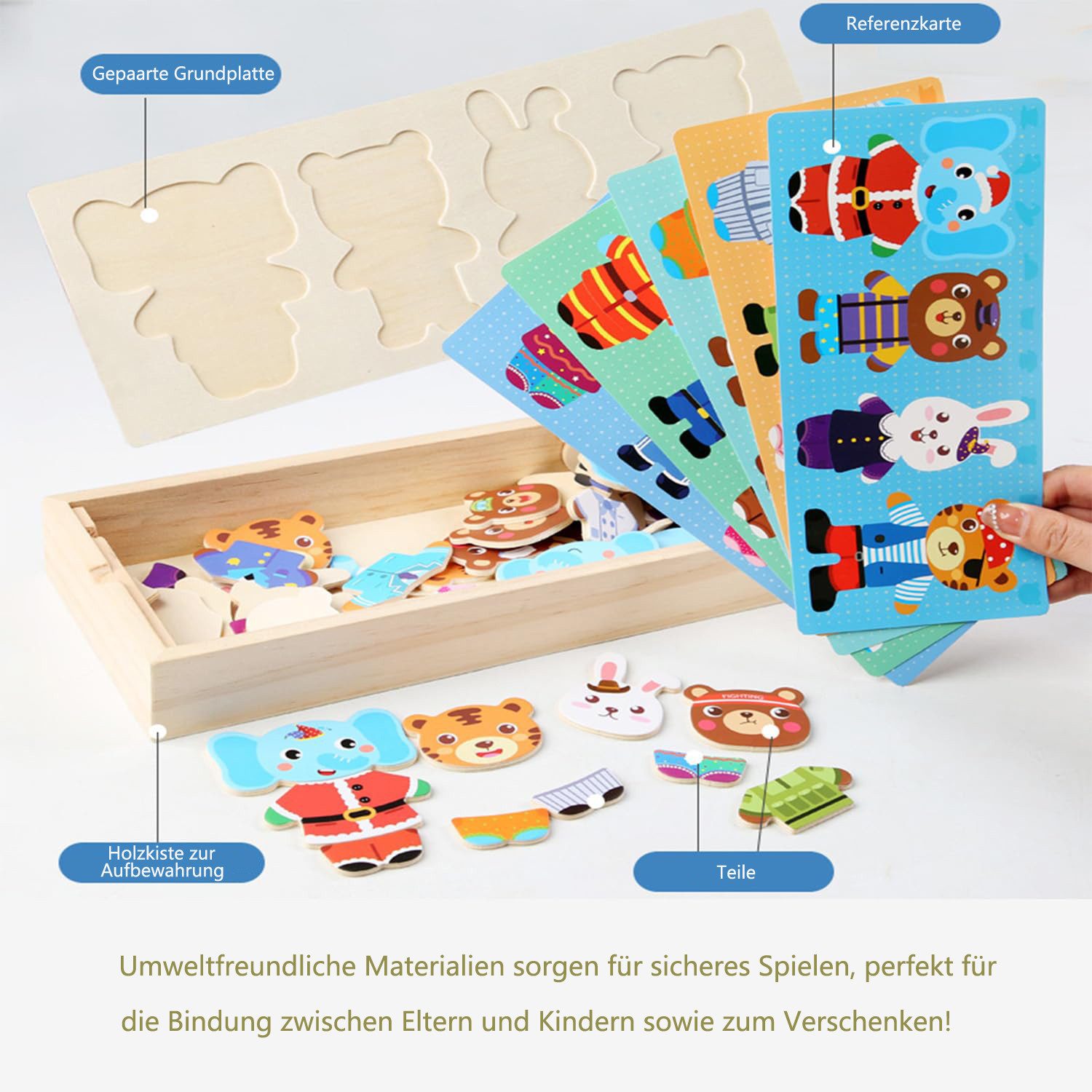 CLTYQ Lernspielzeug Kinder Holzpuzzle, Holz-Puzzle Box, günstig online kaufen