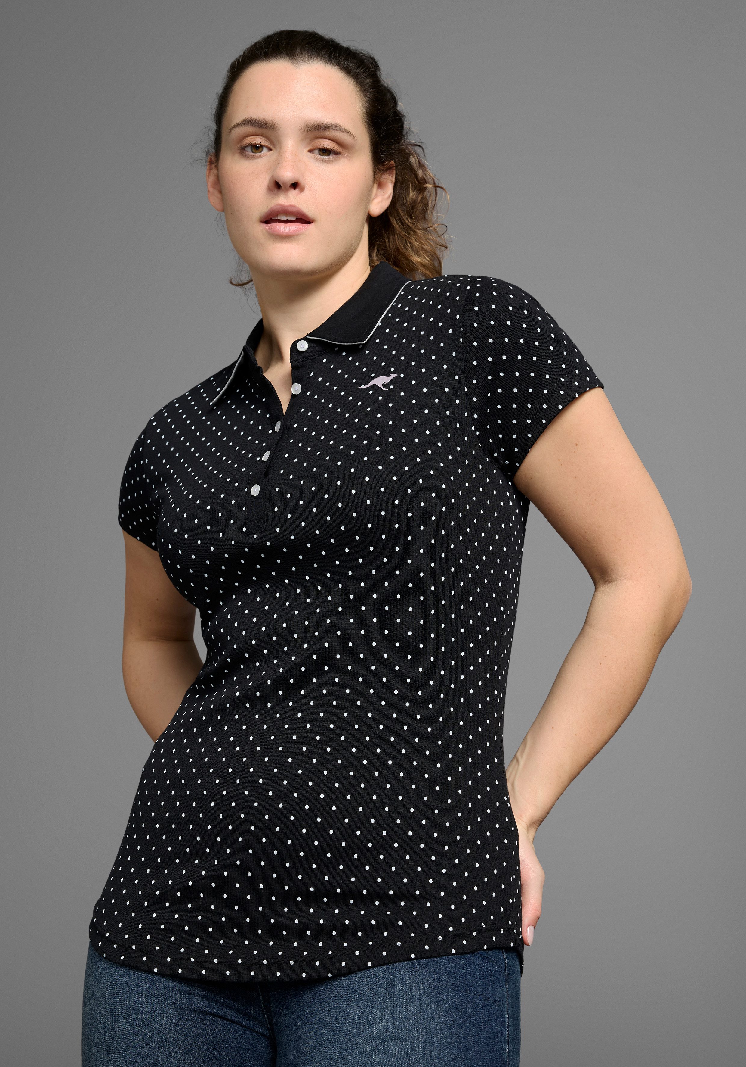 KangaROOS Poloshirt aus weicher Baumwollware, große Größen günstig online kaufen
