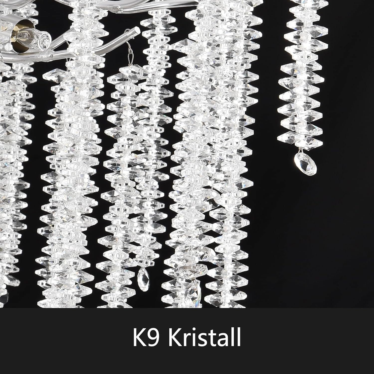 RRBEST Kronleuchter Modern Kronleuchter Kristall Leuchte, Luxus Kristall Pendelleuchte, Dimmbar Kristall Hängeleuchte, für Esszimmer, Wohnzimmer, Schlafzimmer – Bild 5 von 5