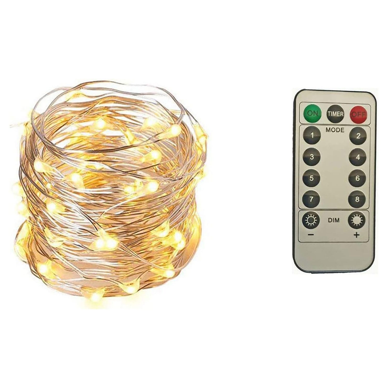 Fachhandel Plus LED-Lichterkette Micro LED Lichterkette 100 LED Timer Dimme günstig online kaufen