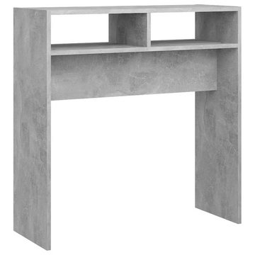 furnicato Beistelltisch Konsolentisch Betongrau 78x30x80 cm Holzwerkstoff (1-St)