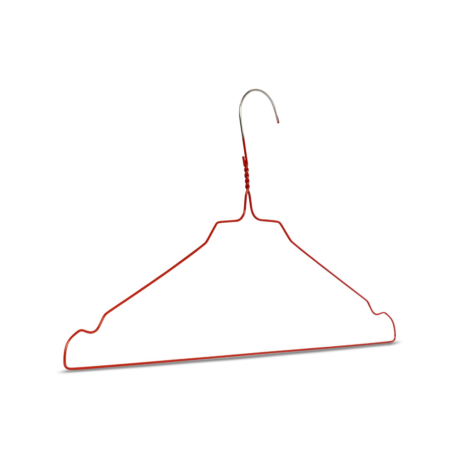 RSR Hangers Kleiderbügel Drahtbügel Metall Rot 2,3 mm 40 cm, (100-tlg)