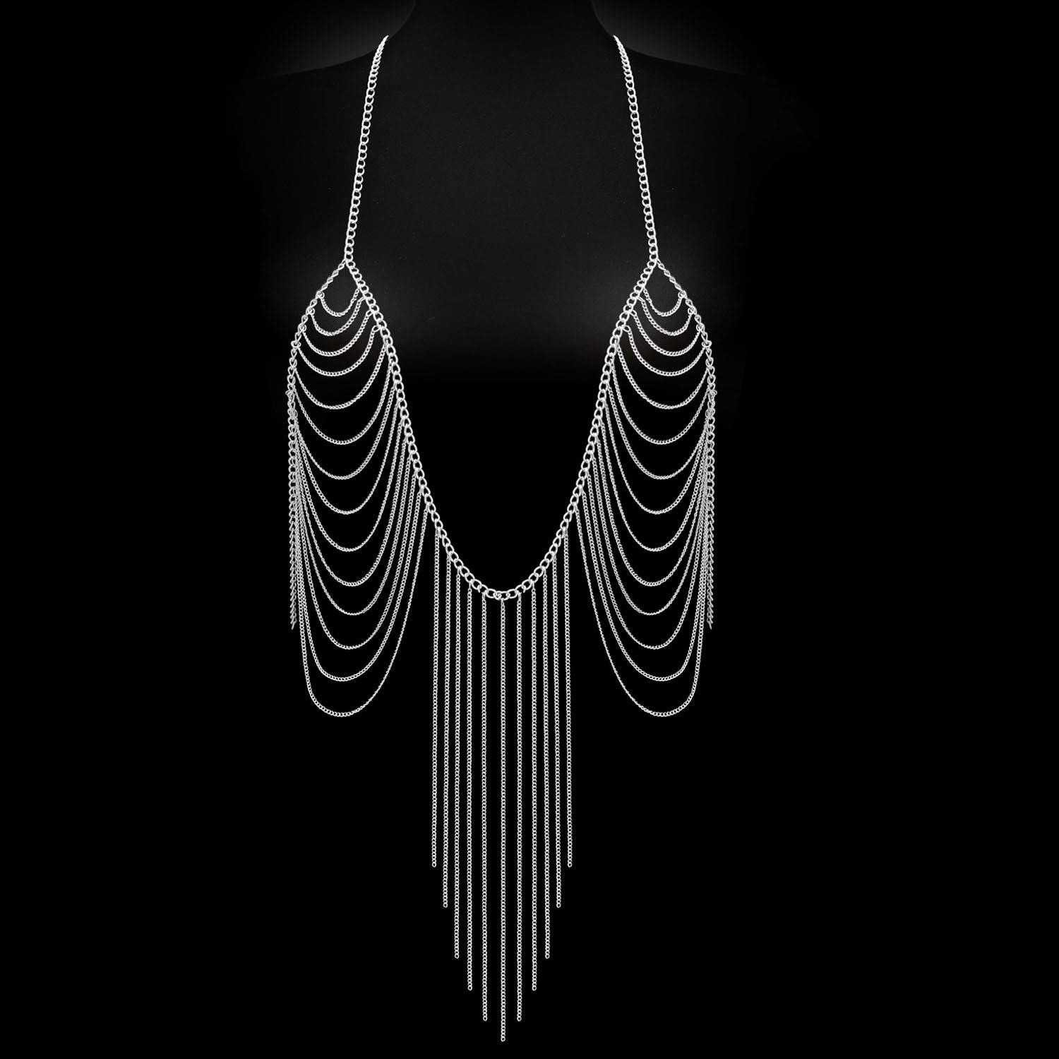 Escora Lange Kette Körperkette für die Brüste sexy