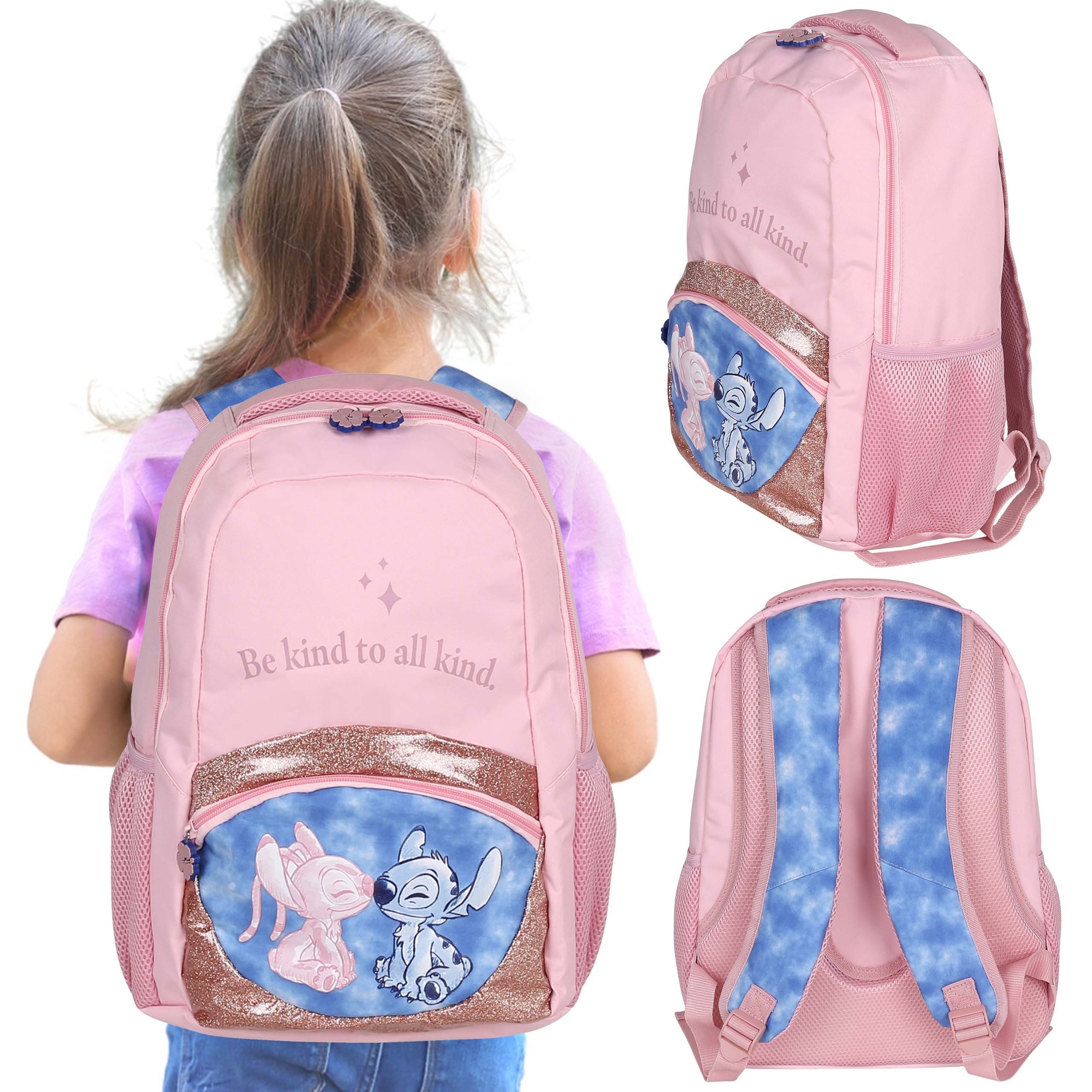 Disney Schulrucksack DISNEY Stitch Schulrucksack für Mädchen, mit Laptopfach, 41x30x15cm