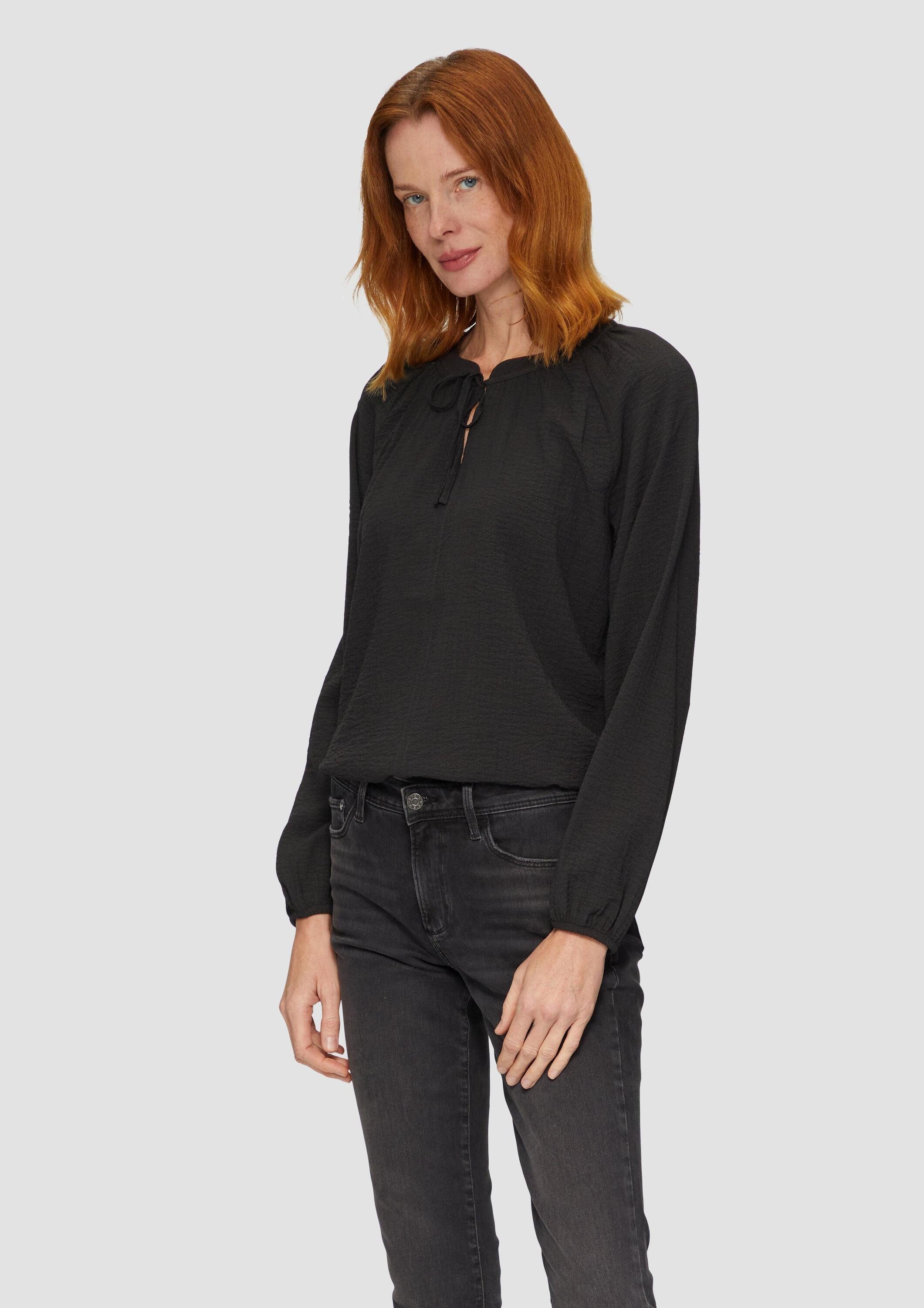 s.Oliver Langarmbluse Bluse Strukturierte Bluse mit günstig online kaufen