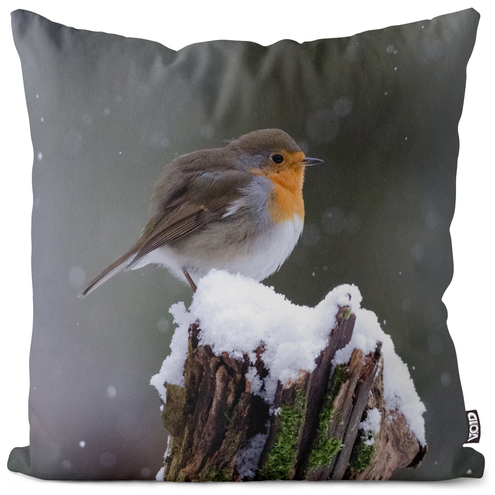 VOID Kissenbezug, (1 Stück), Rotkehlchen Winter günstig online kaufen