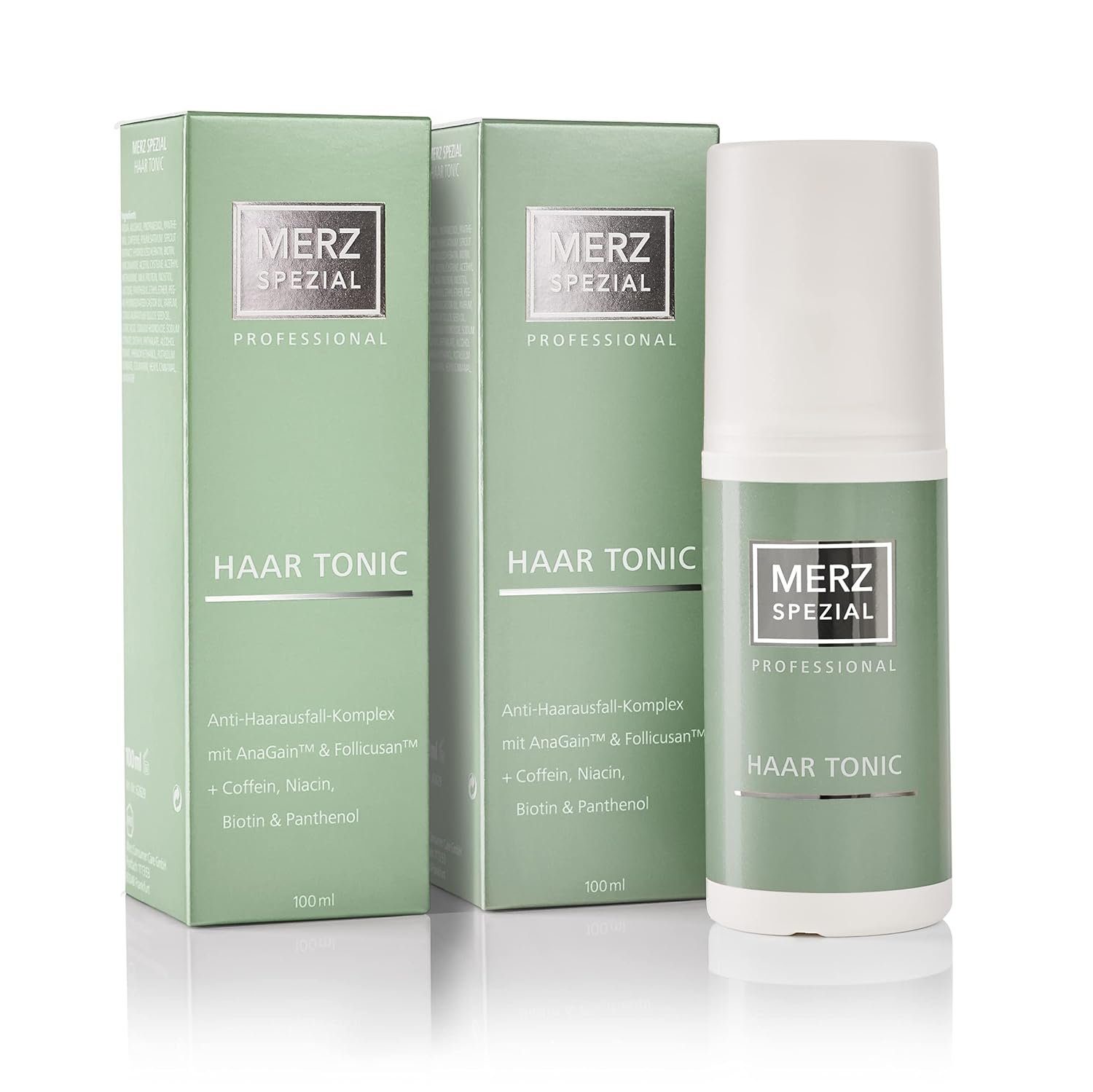 Merz Spezial Professional Haartonikum Haar Tonic - für weniger Haarausfall mit Koffein und Biotin, 2-tlg., für dichteres, kräftigeres Haar