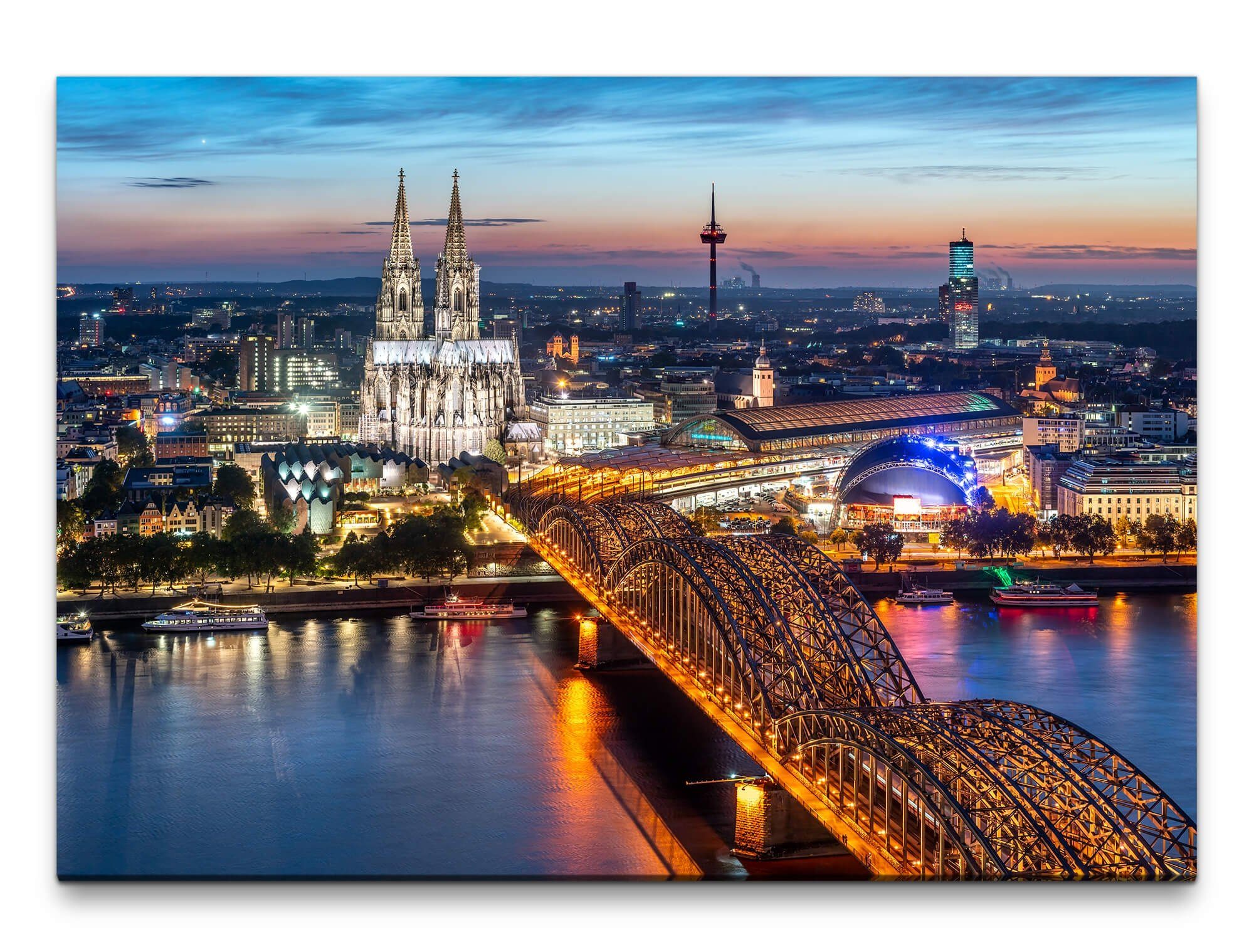 möbel-direkt.de Leinwandbild Bilder XXL Kölner Brücke günstig online kaufen