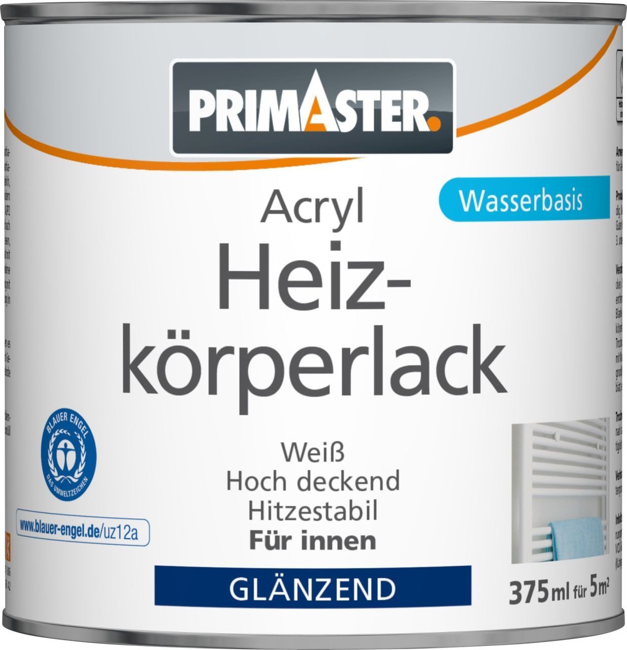 Primaster Heizkörperlack Primaster Acryl Heizkörperlack 375 ml weiß