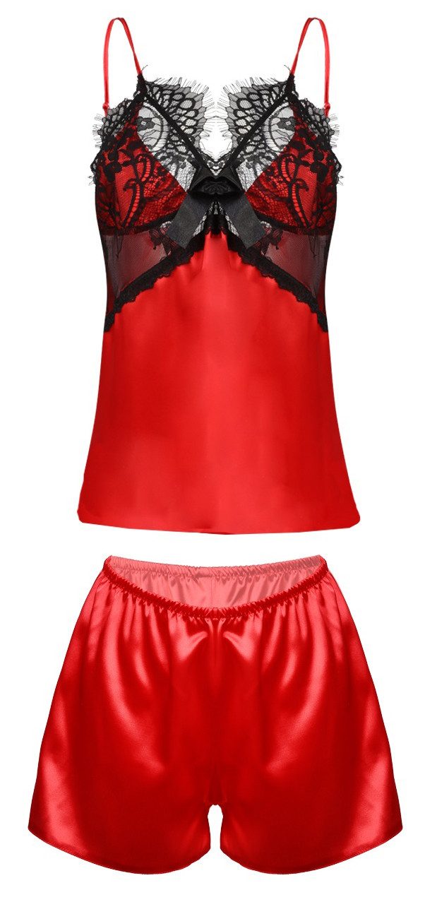 DKaren Pyjama einfarbiges 2teiliges Nachtwäsche-Set (Top, günstig online kaufen