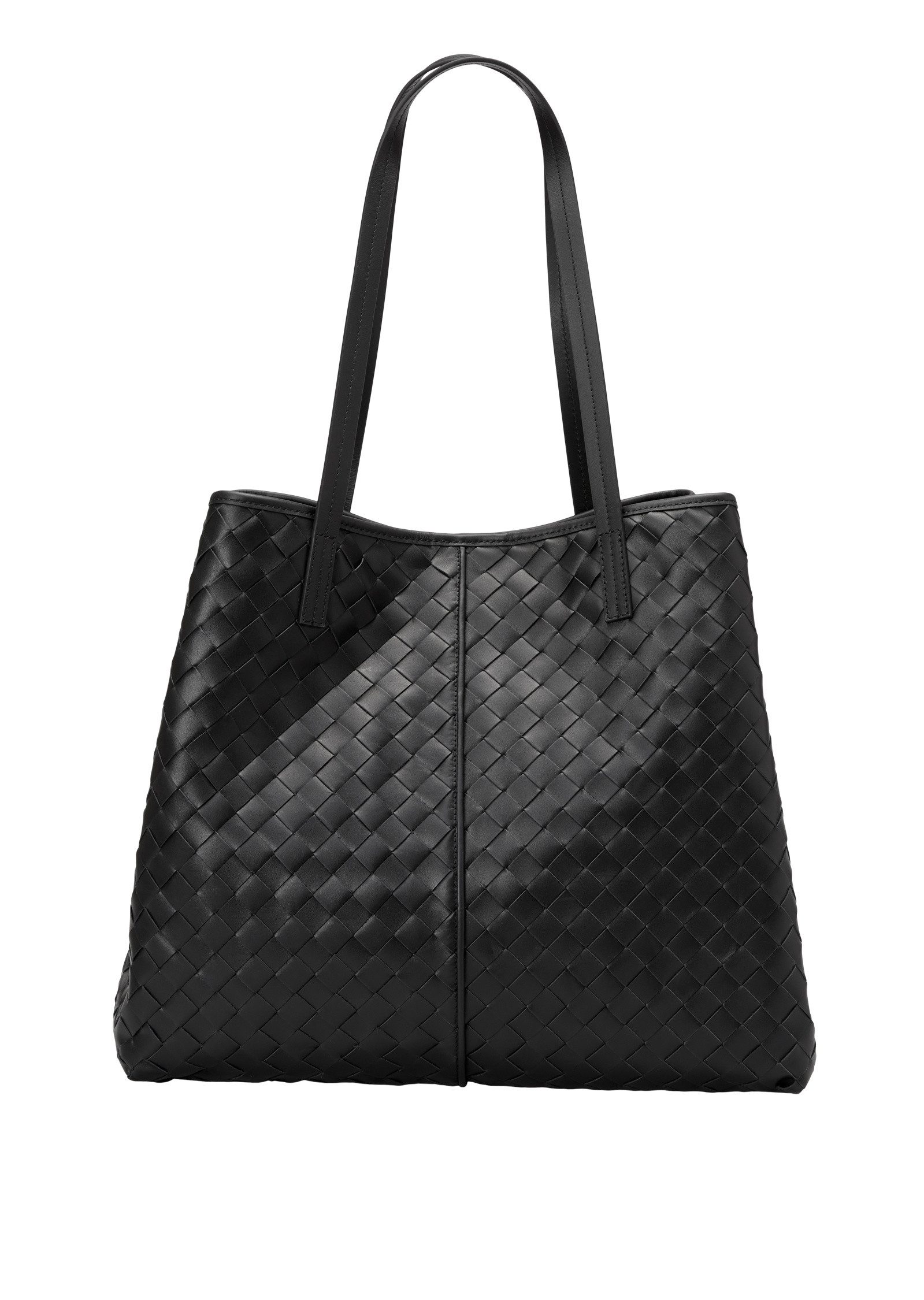 Shopper aus geflochtenem Rindleder