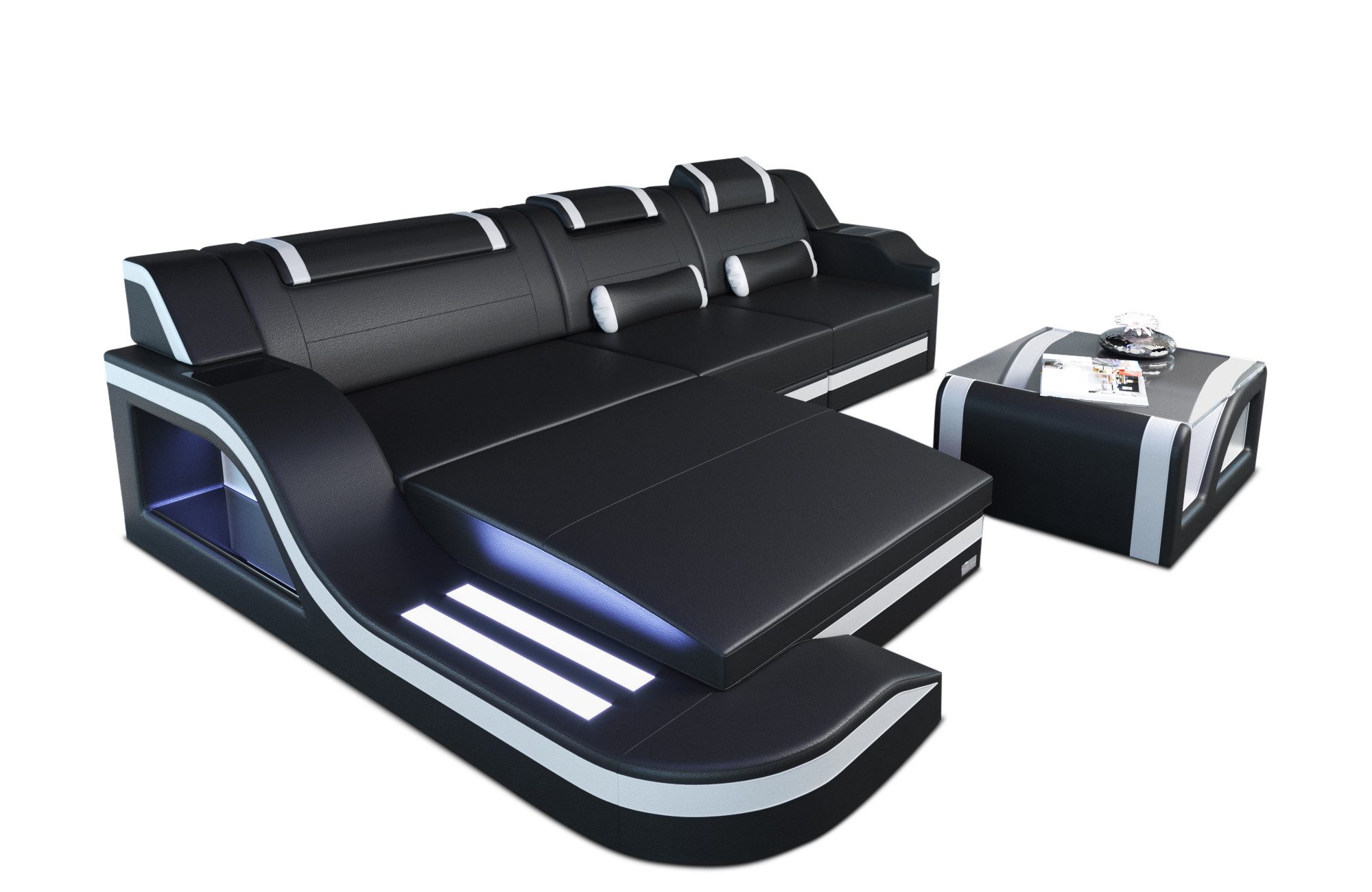 Sofa Dreams Ecksofa Ledersofa Palermo L günstig online kaufen