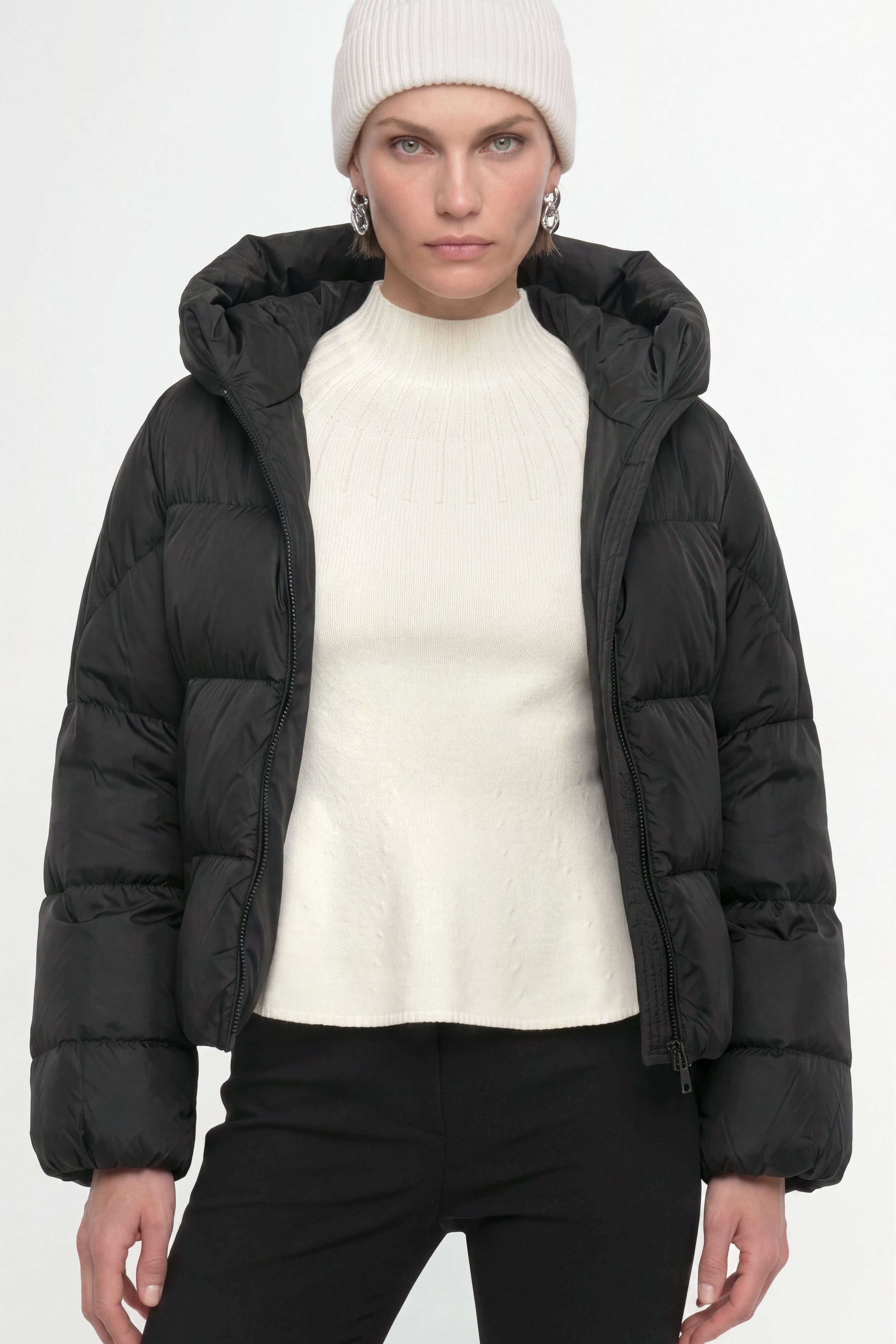 RICHROYAL Steppjacke Regular fit mit Kapuze