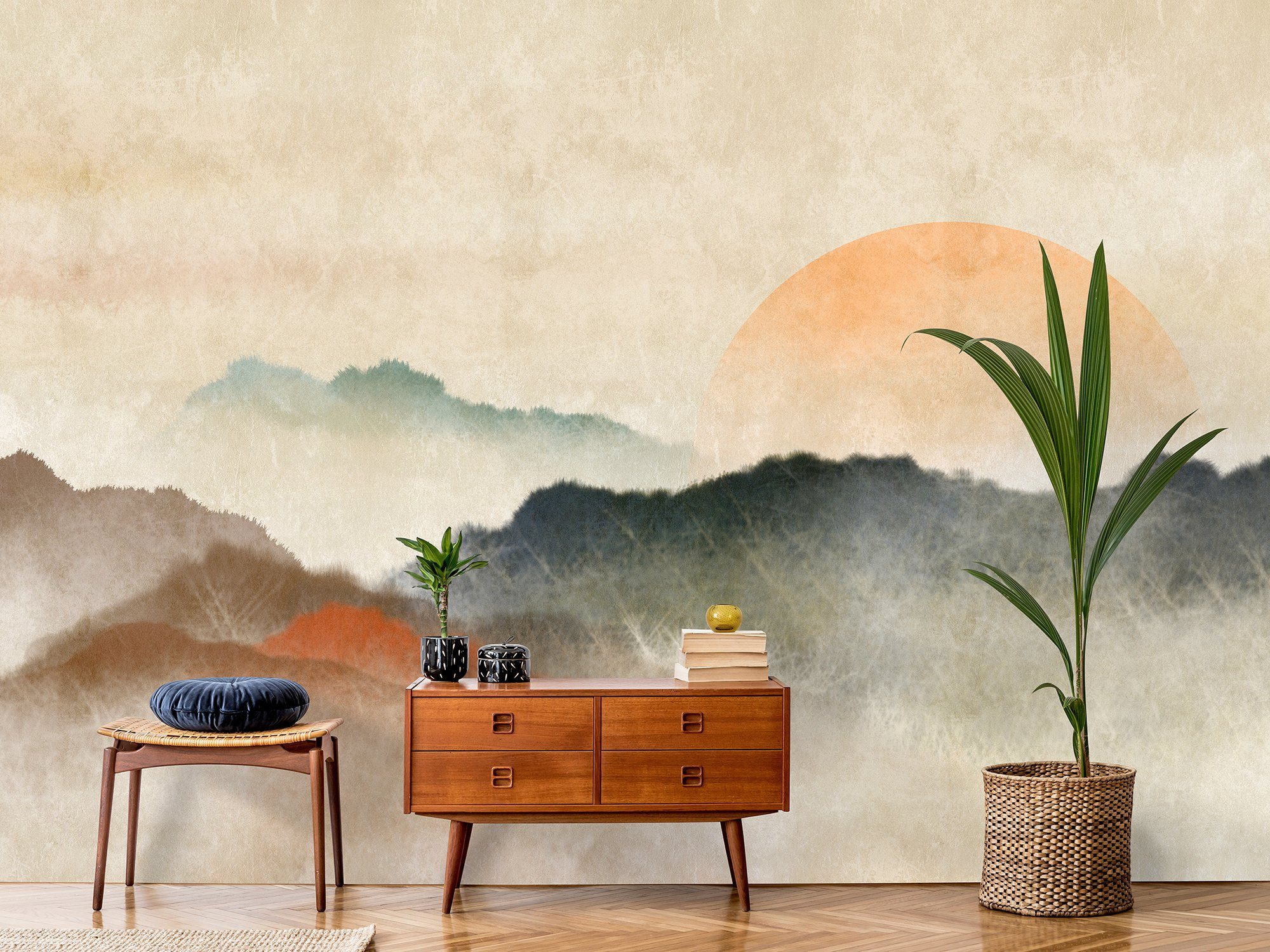 living walls glatt, Wand Vlies, Akaishi, Fototapete by Patel beige1 Walls