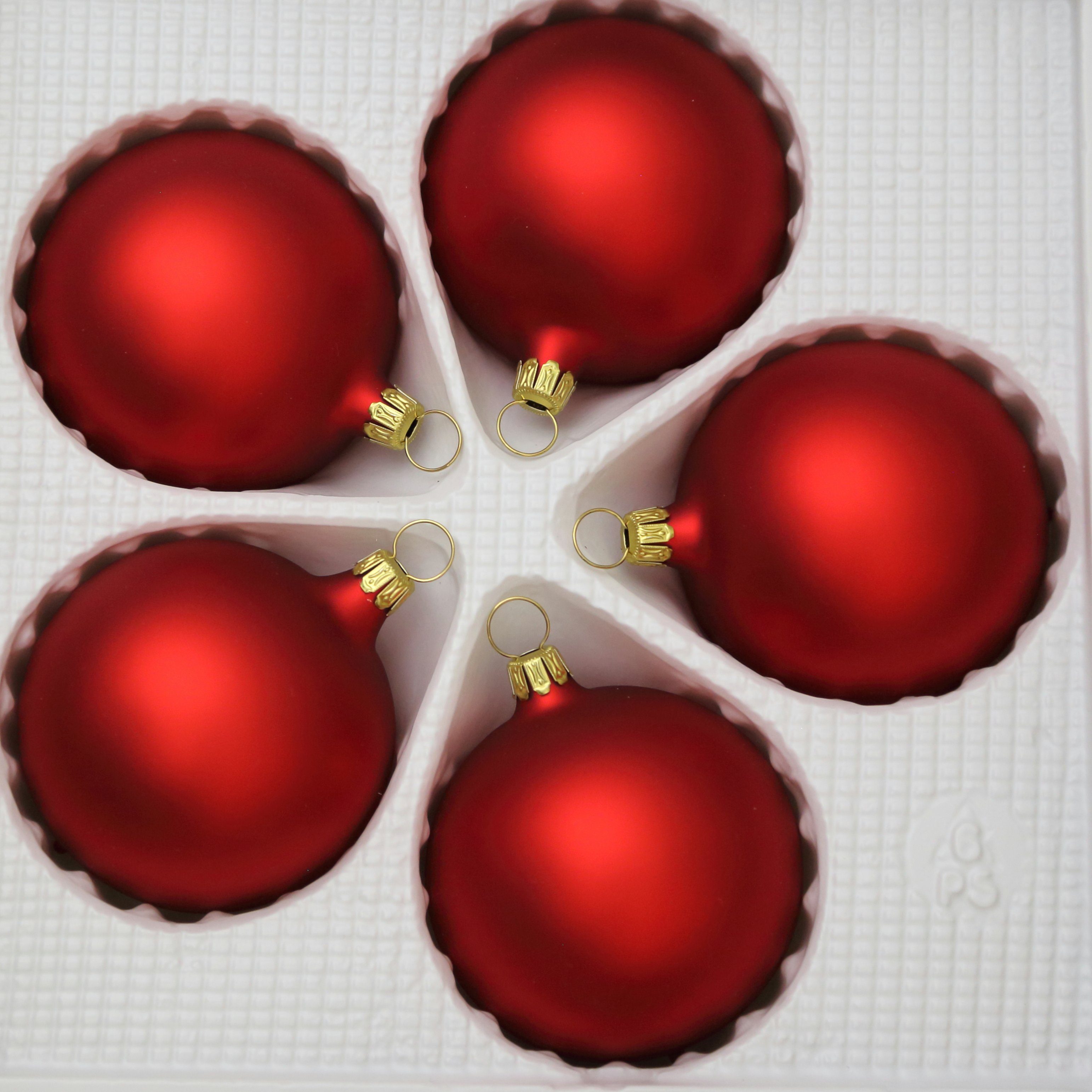 Lauschaer Glas Christbaumschmuck Christbaumschmuckkugeln in verschiedenen Farben und Größen