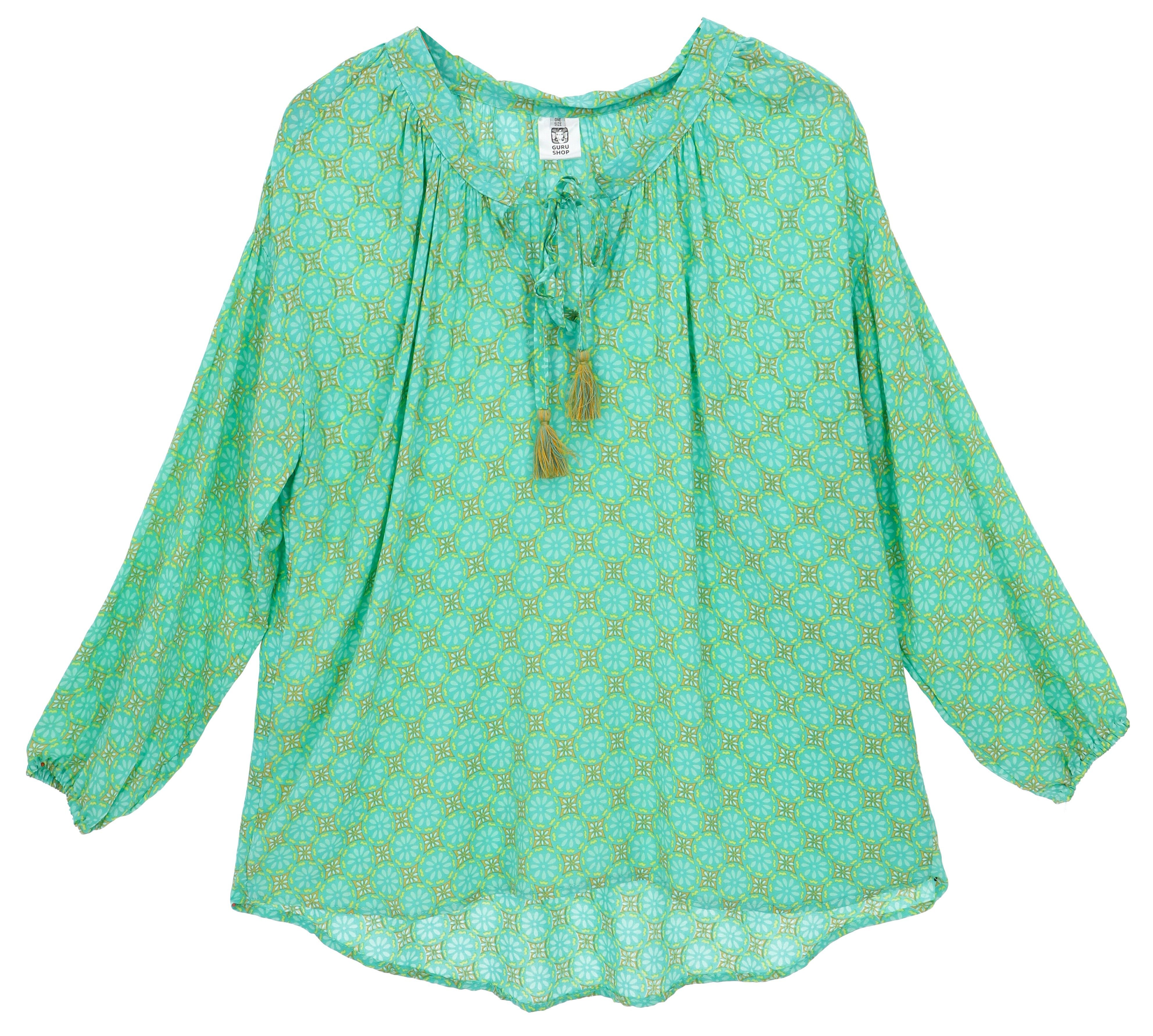 Guru-Shop Longbluse Blusentunika, Langarmbluse, plus size.. günstig online kaufen