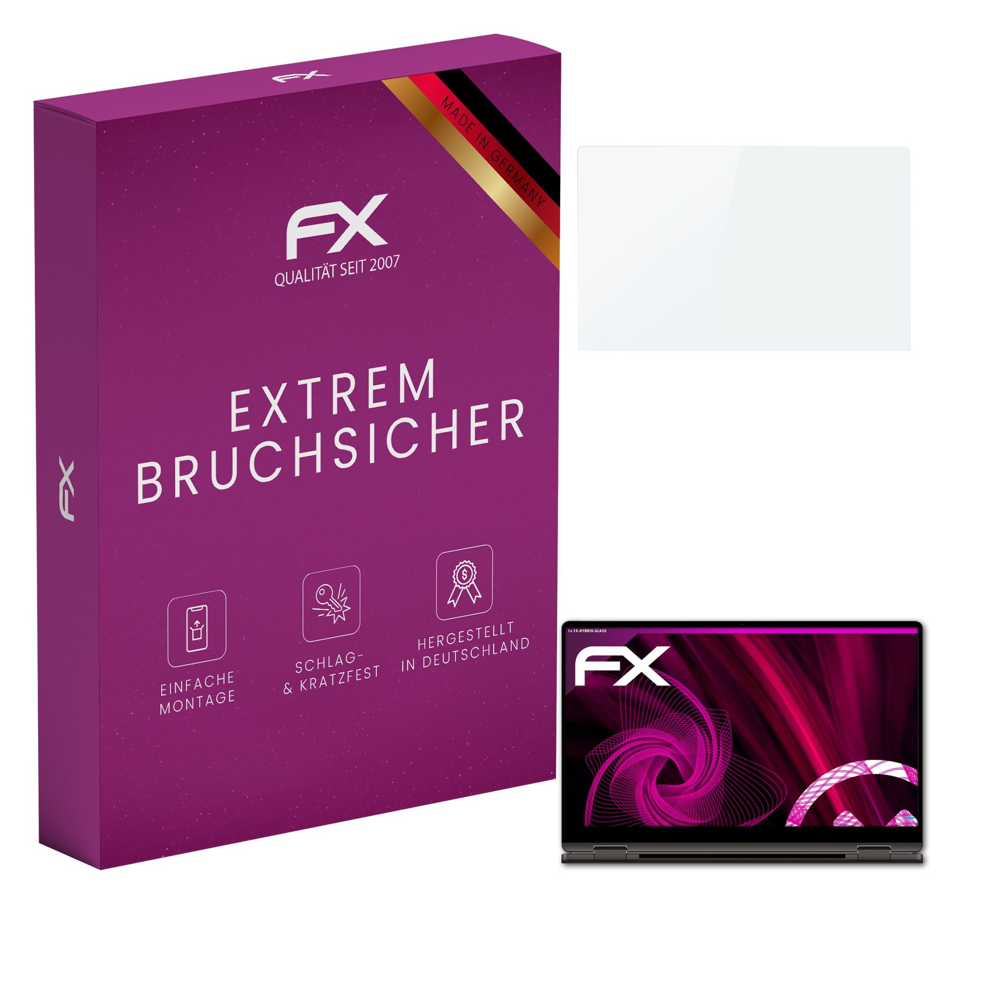 atFoliX Schutzfolie Panzerglasfolie für Galaxy Book3 360 13.3 Inch, Ultradünn und superhart