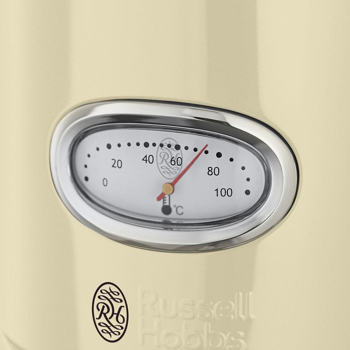 RUSSELL HOBBS Wasserkocher RUSSELL HOBBS Wasserkocher Retro Vintage Cream 21672-70