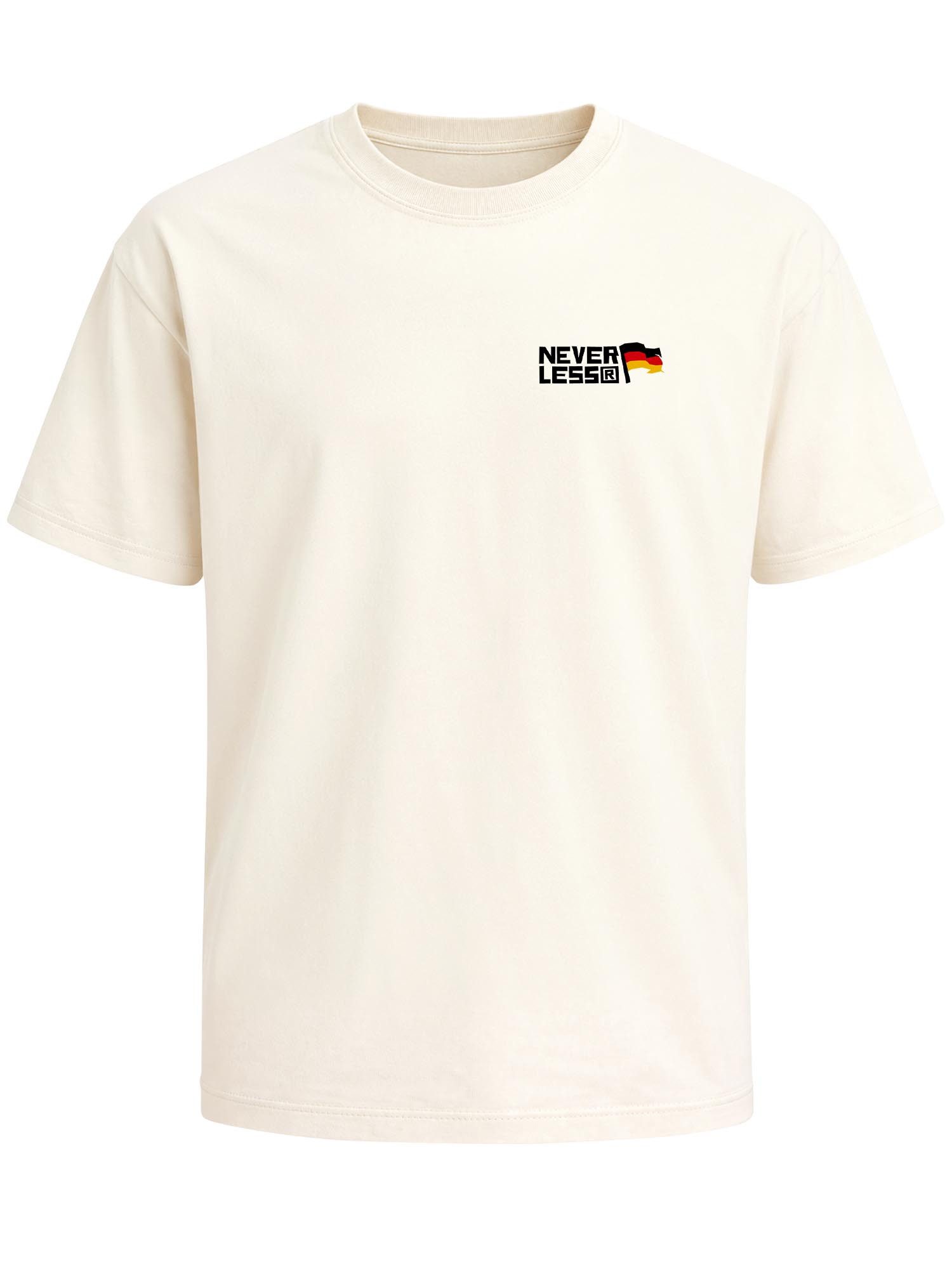 Neverless Oversize-Shirt Herren T-Shirt - Design Football Icons - Oversized Relaxed Fit mit Print