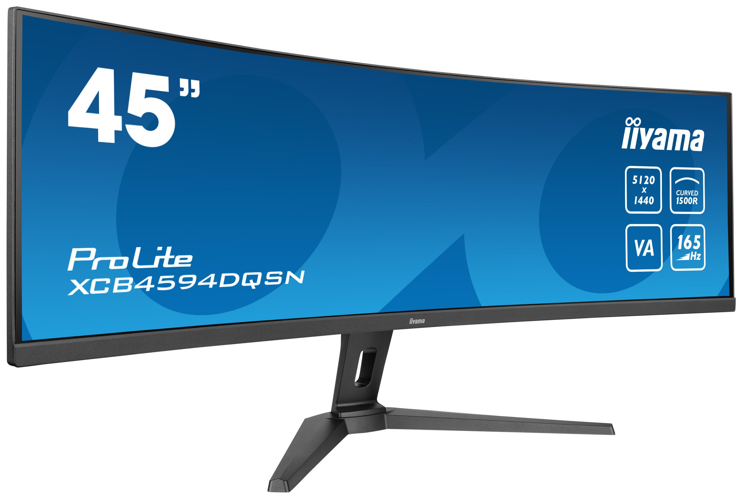 Iiyama XCB4594DQSN-B1 Curved-LED-Monitor (113 cm/44 ", 5120 x 1440 px, DQHD, 165 Hz, VA LED)