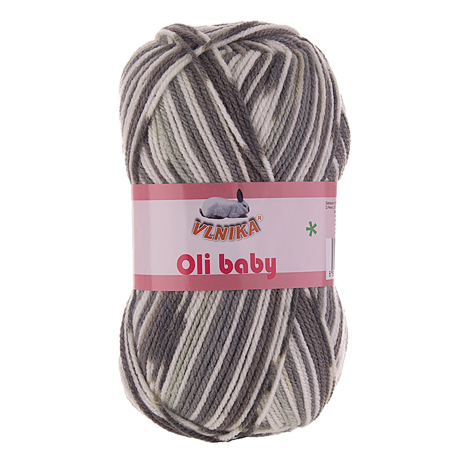 maDDma 5 x 100g Strickgarn Oli mehrfarbig Strick-Wolle Klassikgarn Häkelwolle, 1050 m, 20 Shadow