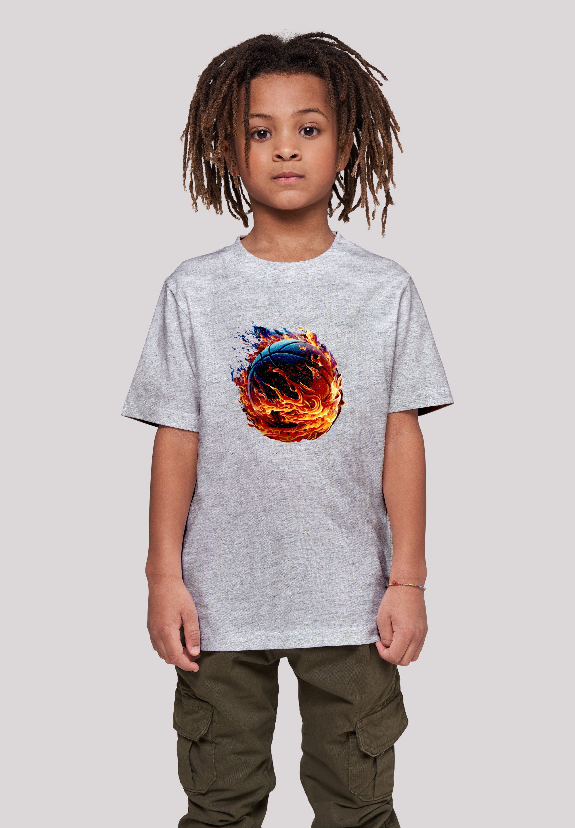 Sport Basketball On grey heather Fire F4NT4STIC Print UNISEX T-Shirt