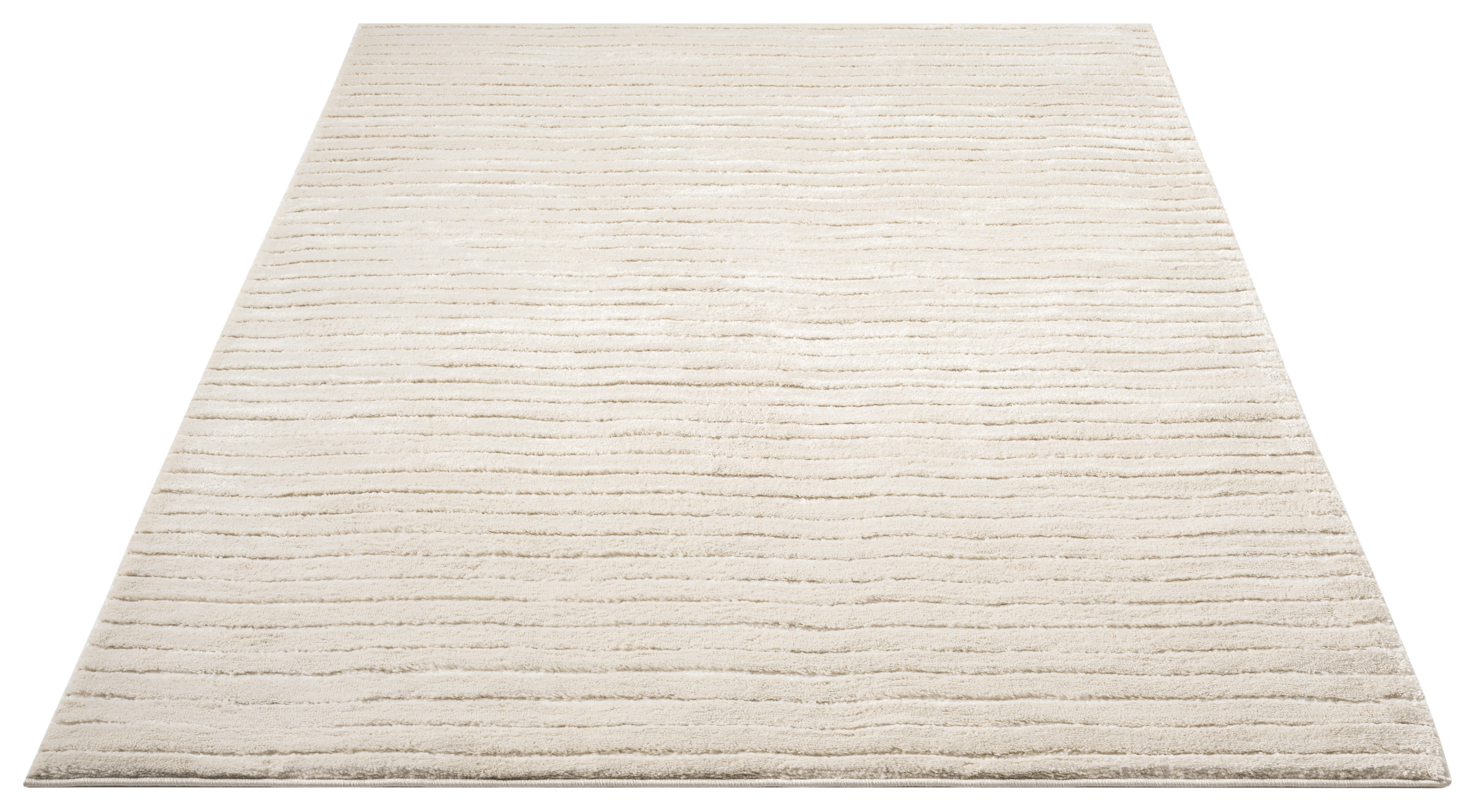 LeGer Home by Lena Gercke Teppich Selma, rechteckig, Höhe: 19 mm, Hoch-Tief-Struktur, Streifen Design, weich, Wohnzimmer, Schlafzimmer