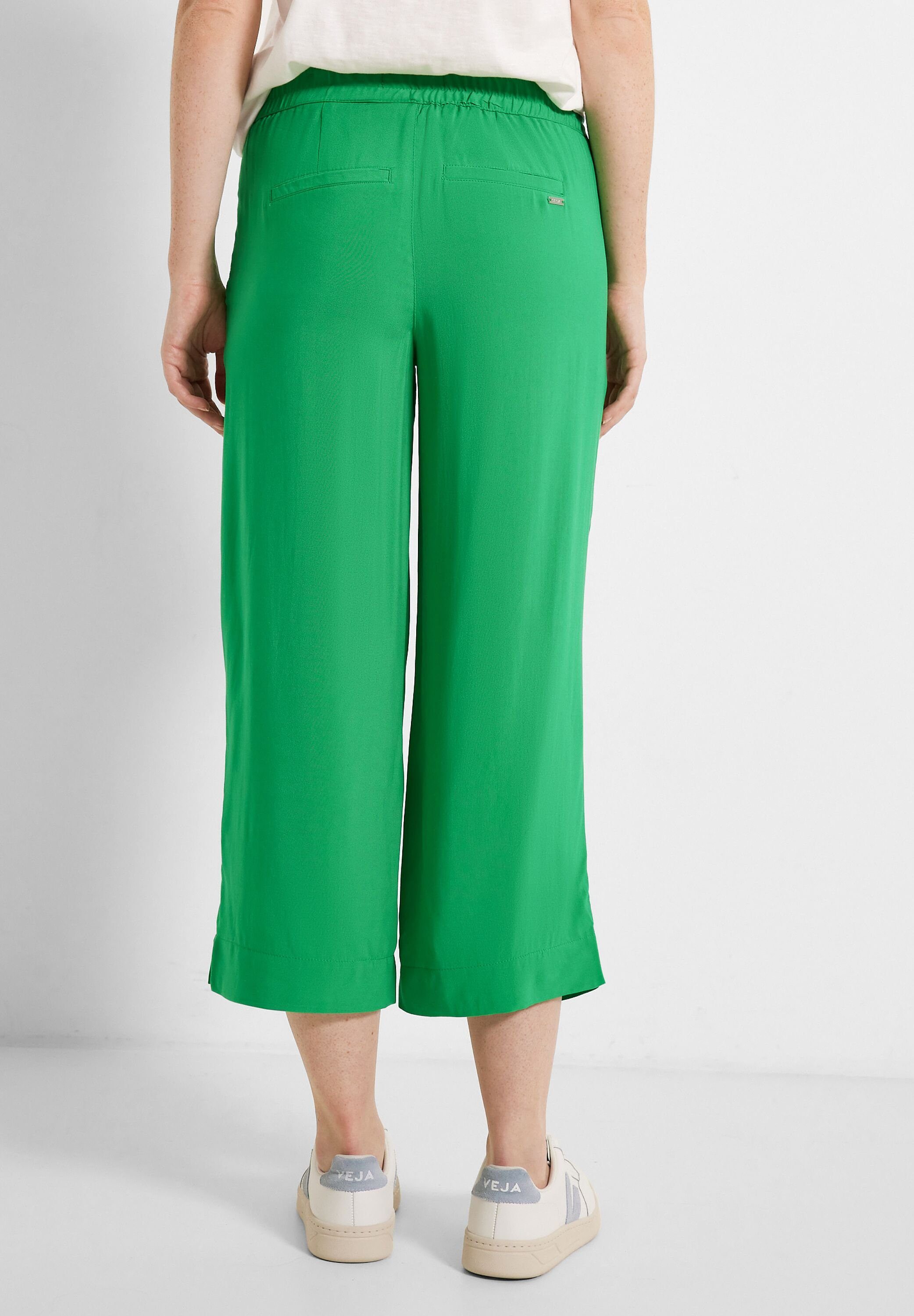 in Fit Cecil Einschubtaschen Green Loose 3/4-Hose Hose (1-tlg) Fresh Cecil