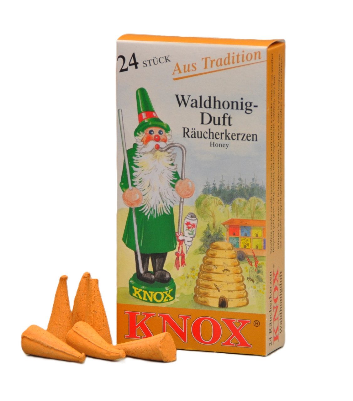 KNOX Räucherhaus Knox Räucherkerzen - Waldhonig 24 Stück
