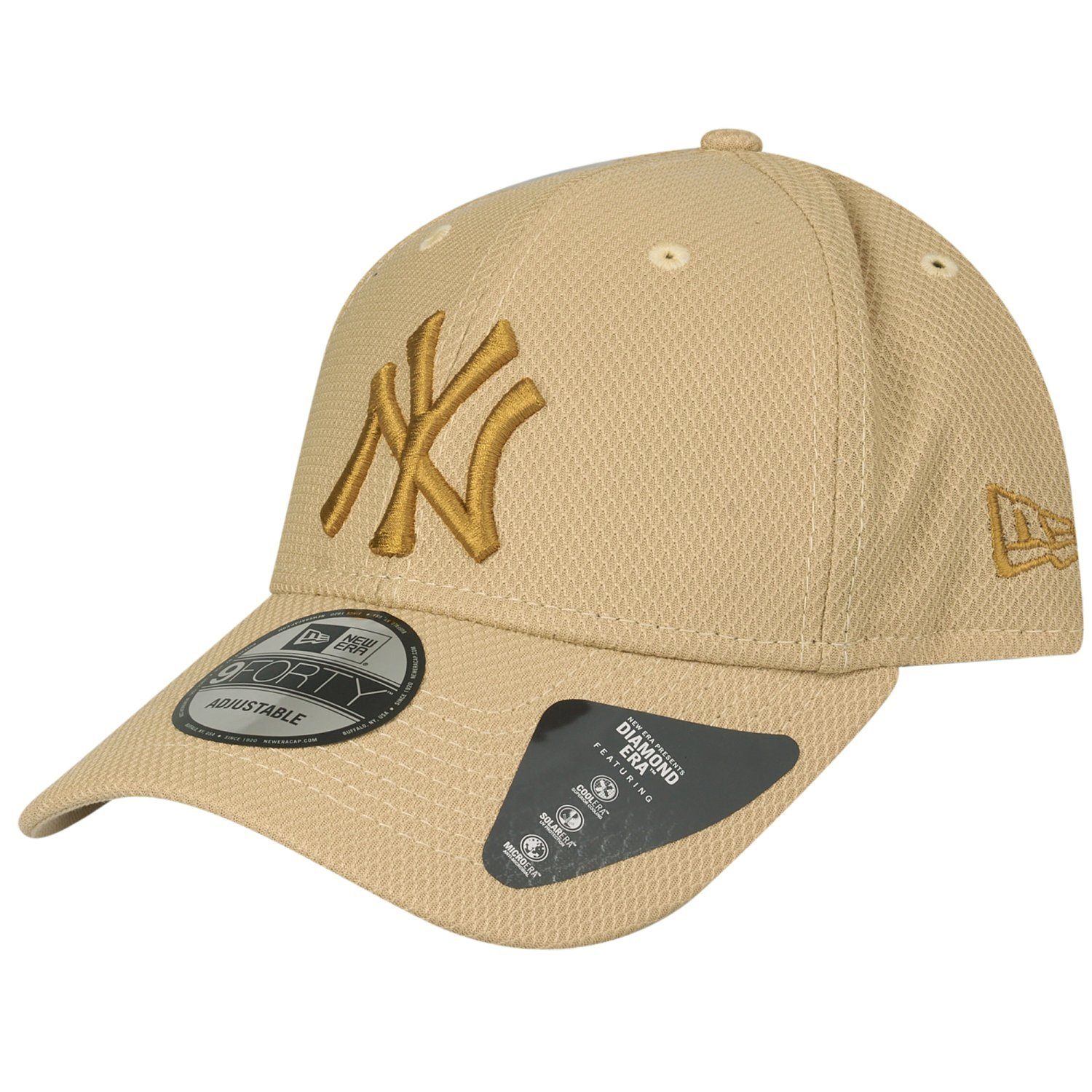New Era Baseball Cap 9Forty Strapback DIAMOND New York Yankees Gold