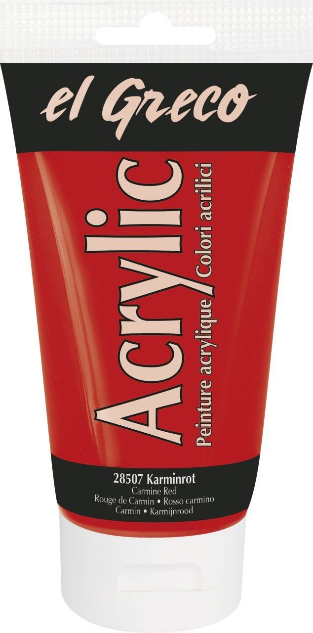 Kreul Acrylfarbe Kreul el Greco Acrylic Tube karminrot 150 ml
